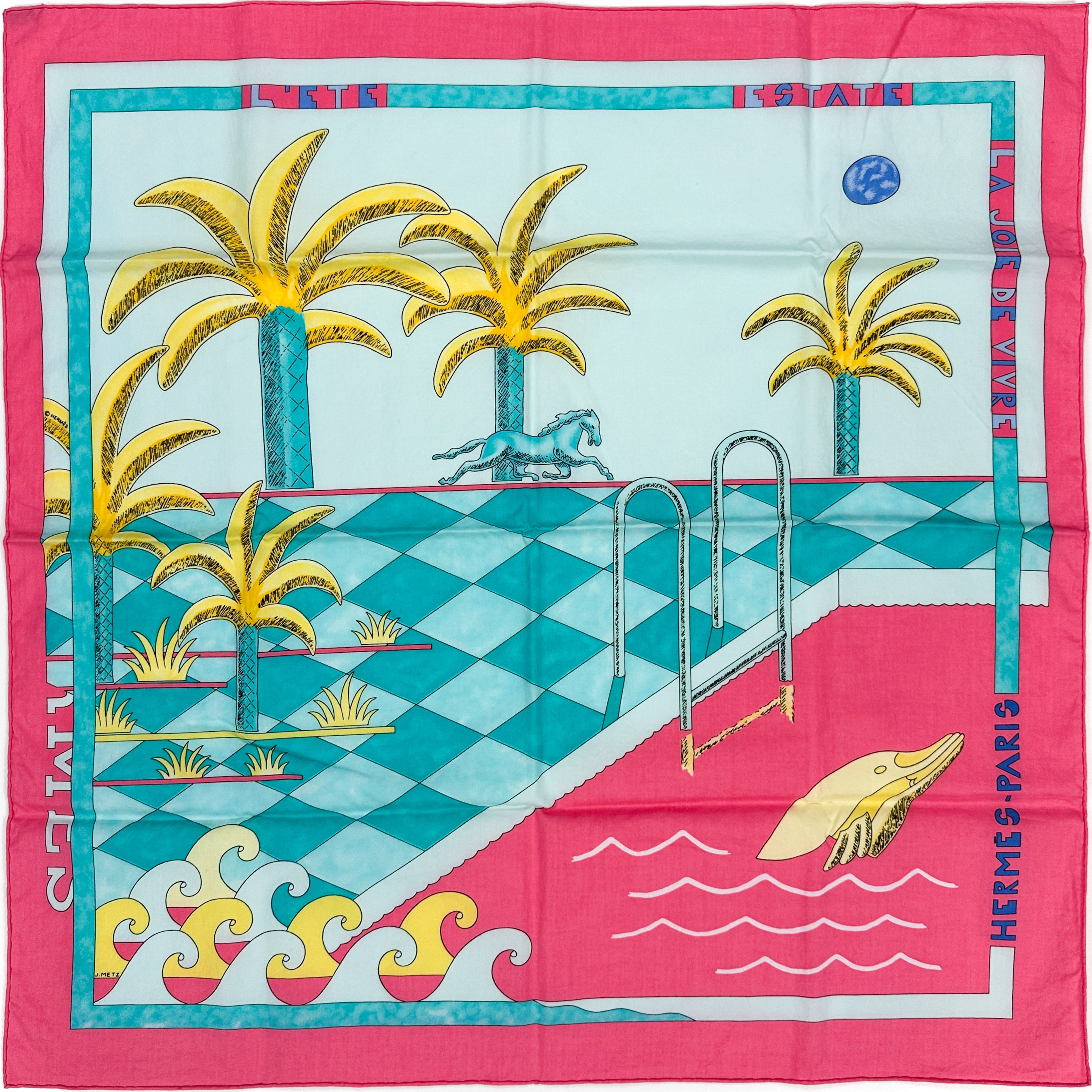 Hermès La Joie de Vivre Cotton 70