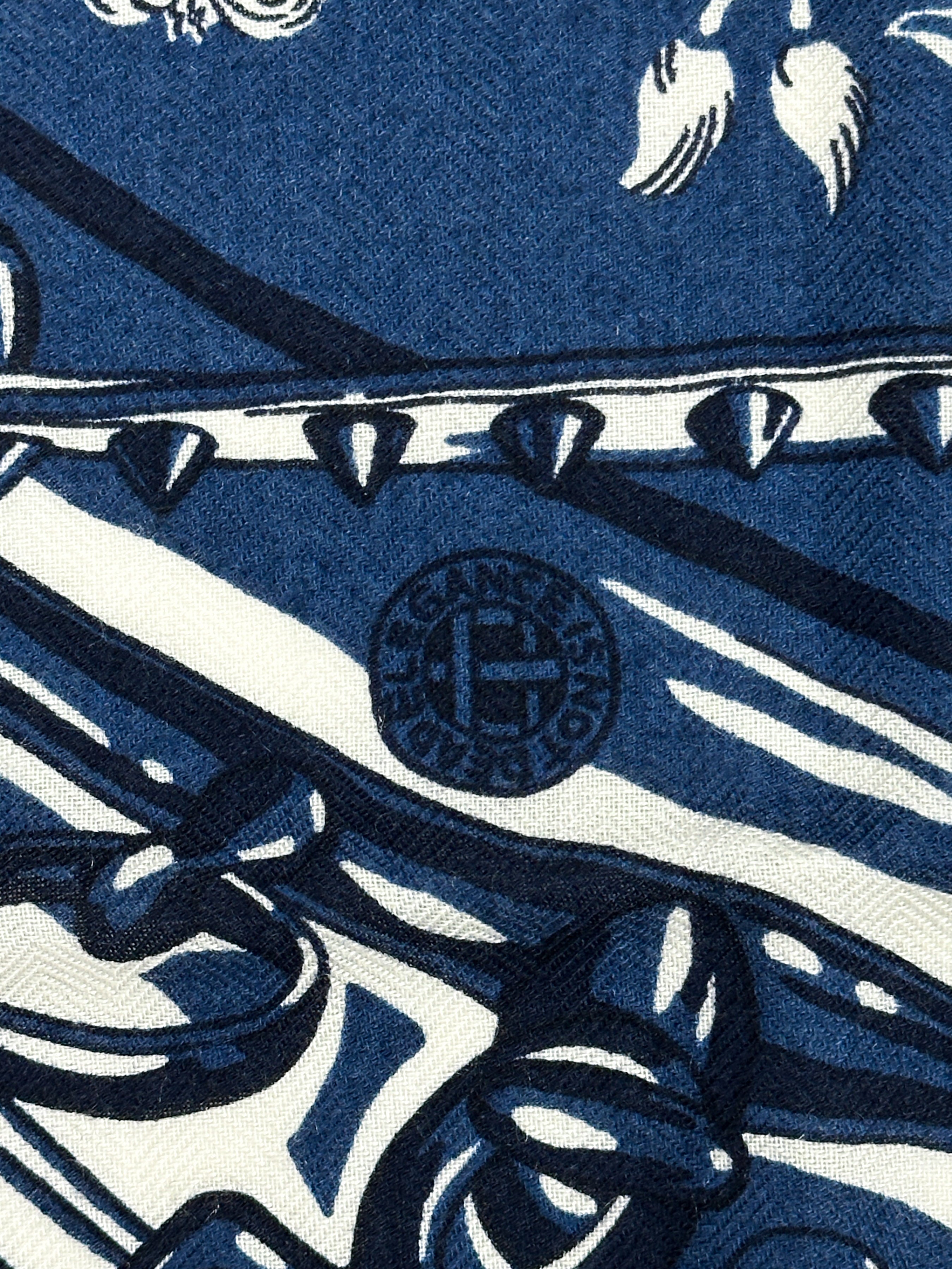 Hermès Cheval Punk Bandana Cashmere Silk 65