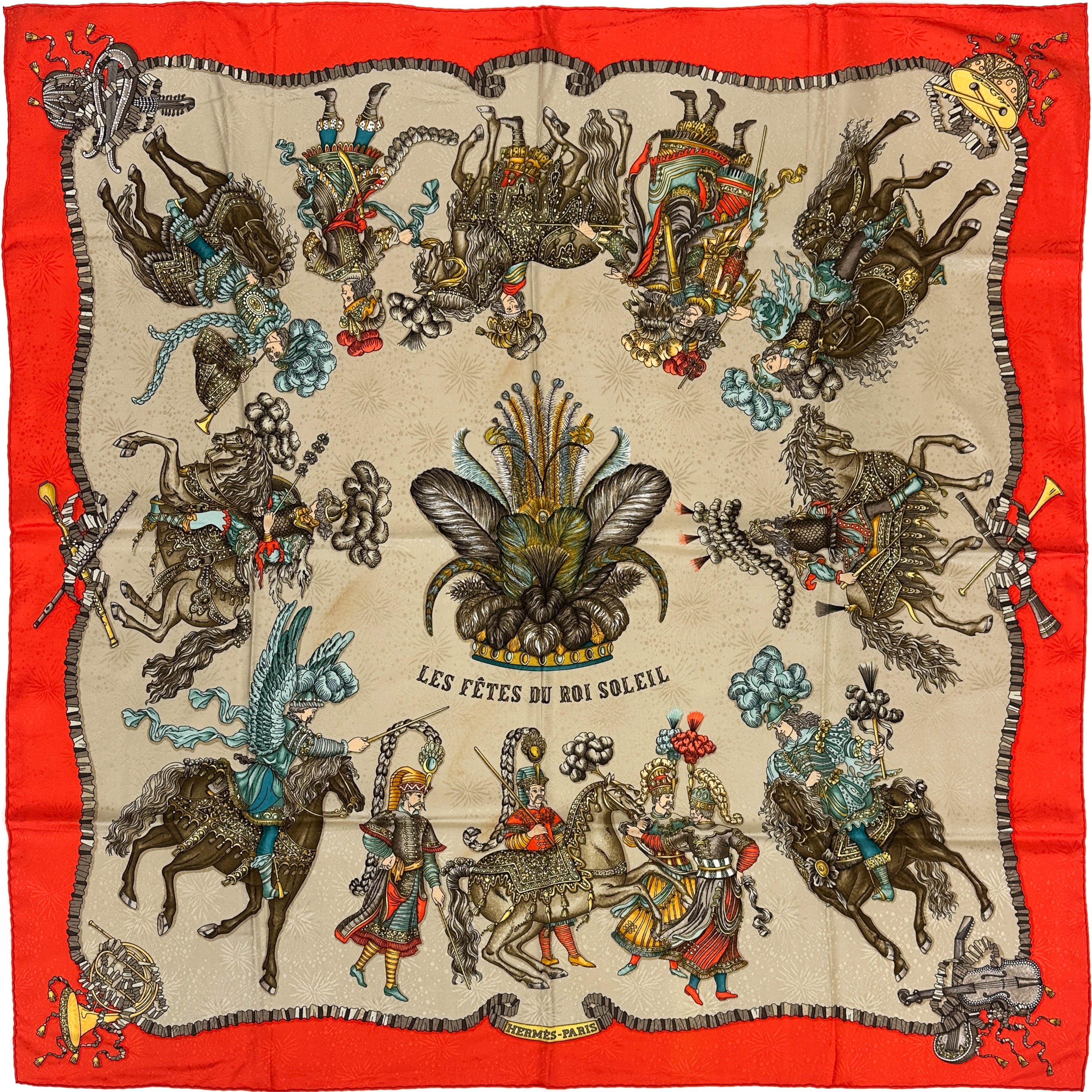 Hermès Les Fêtes du Roi Soleil Jacquard 90