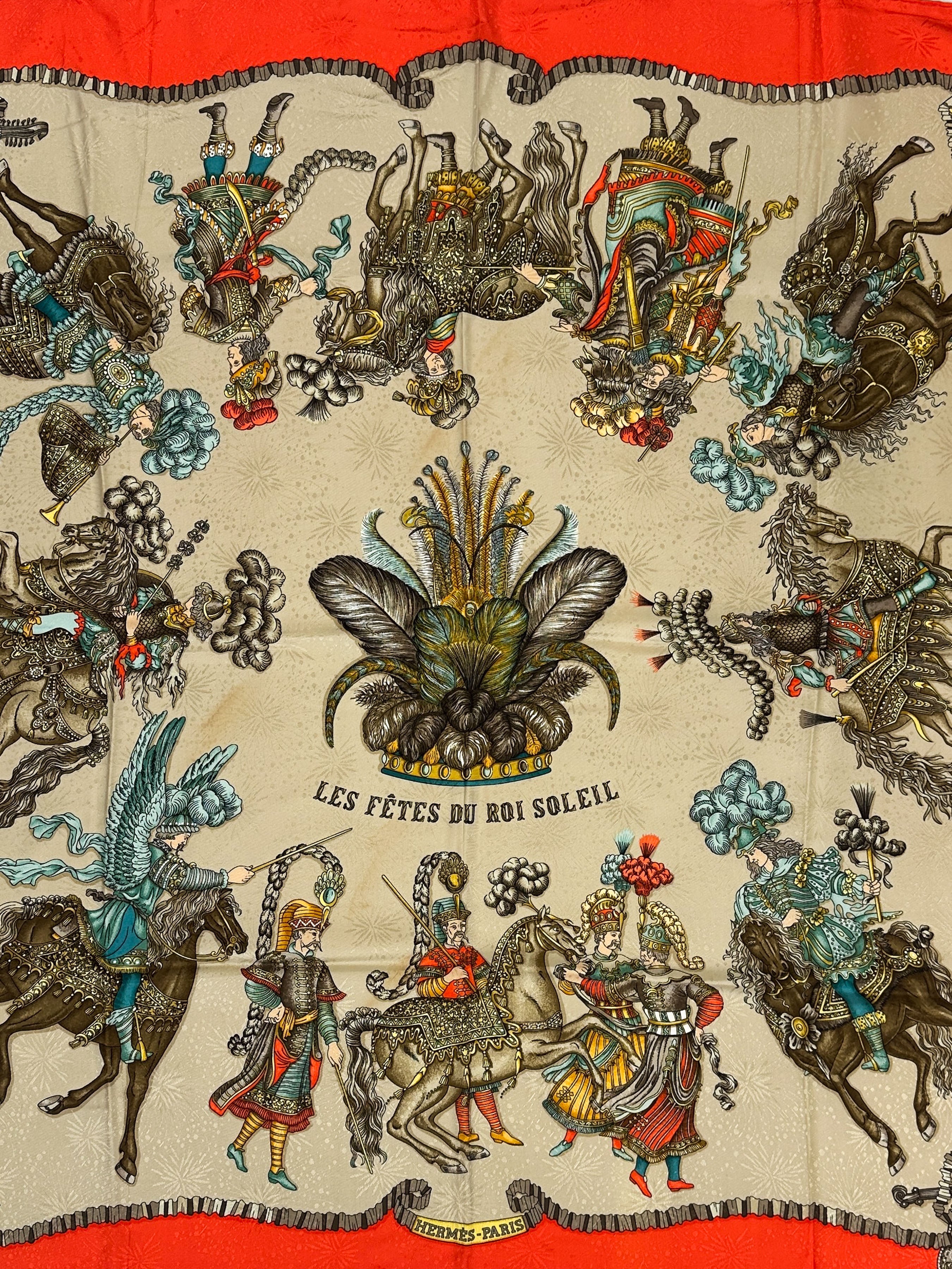 Hermès Les Fêtes du Roi Soleil Jacquard 90