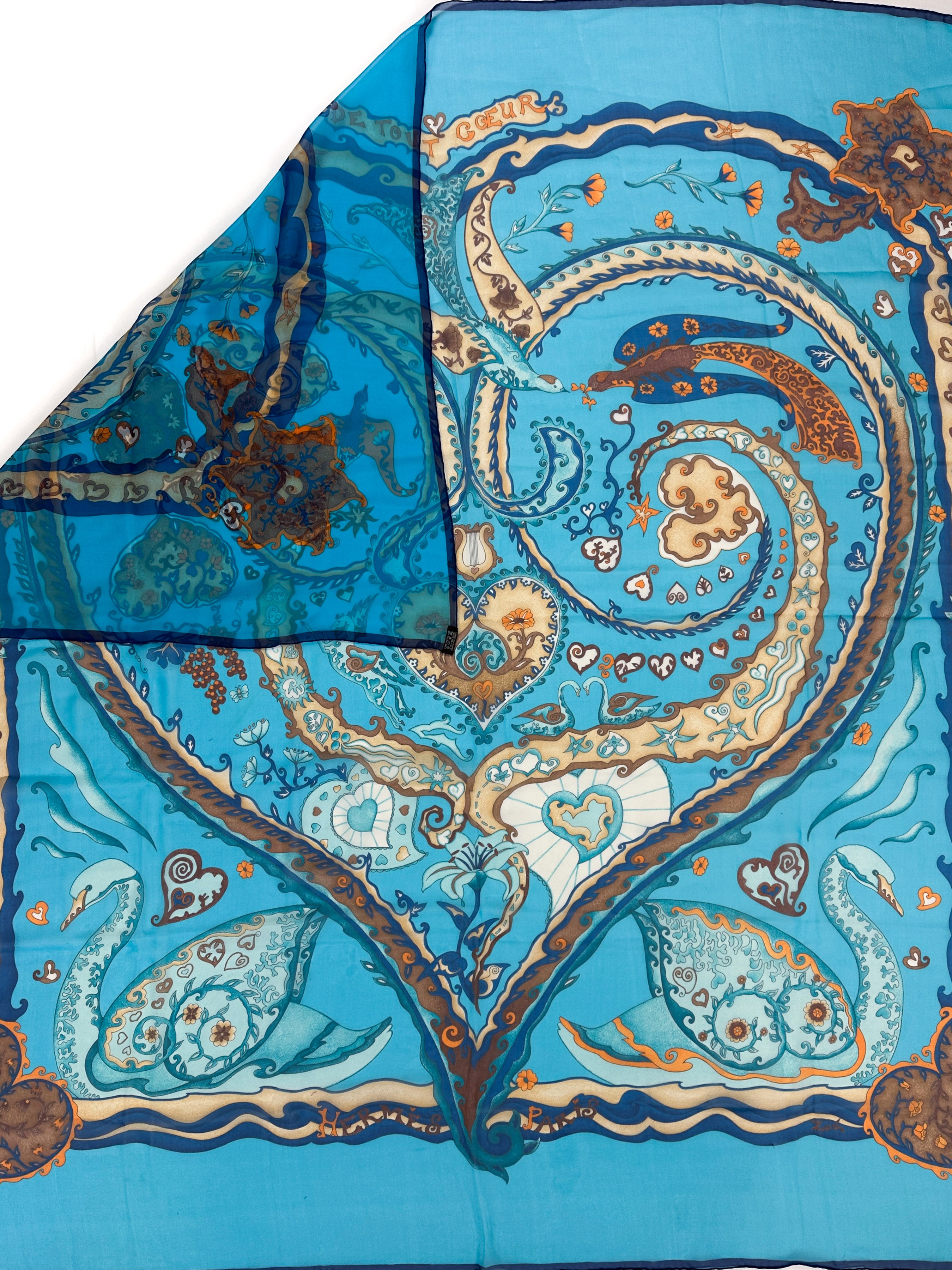 Hermès De Tout Cœur Mousseline 140