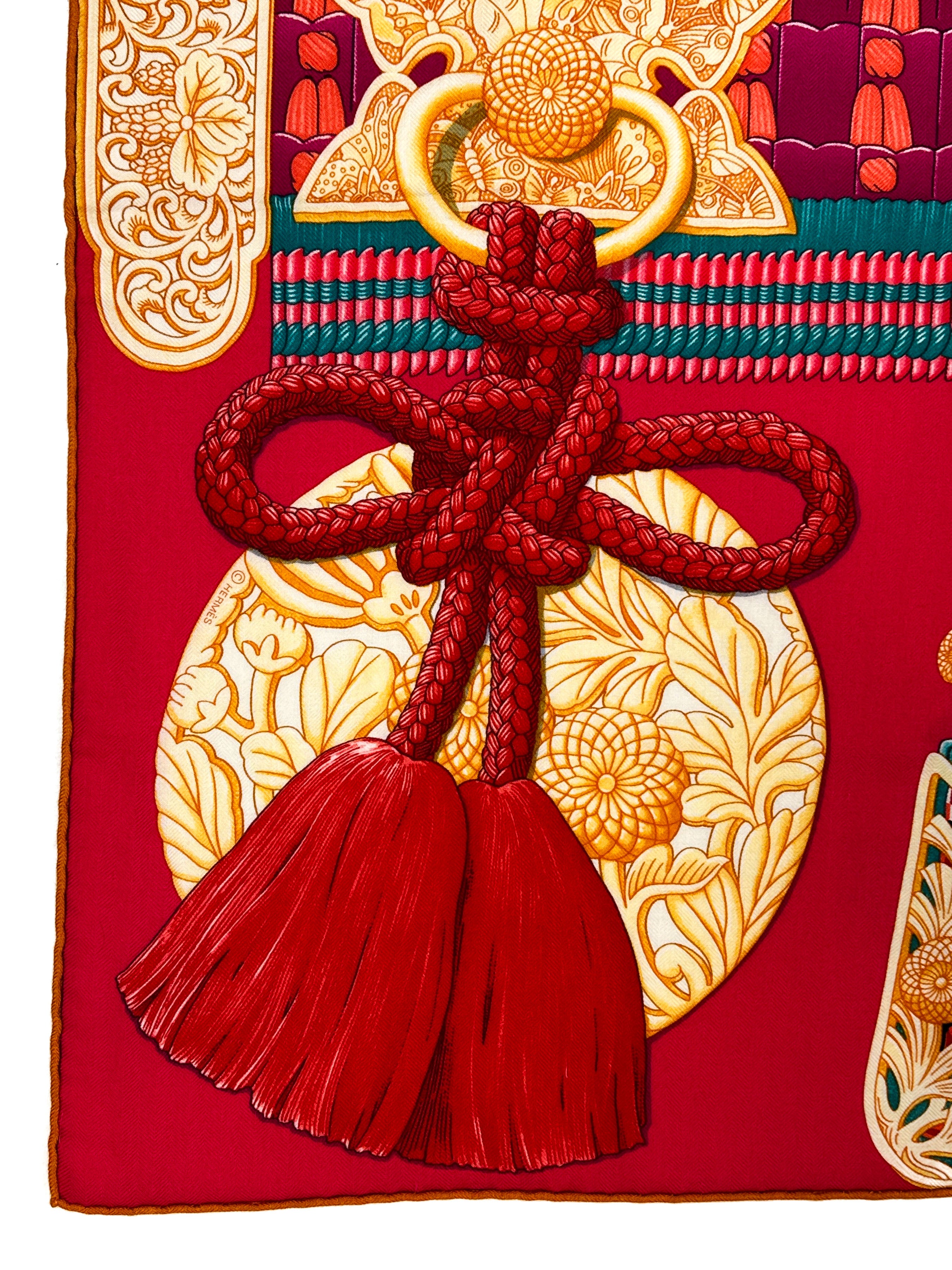 Hermès Parures de Samourais Cashmere Silk 140