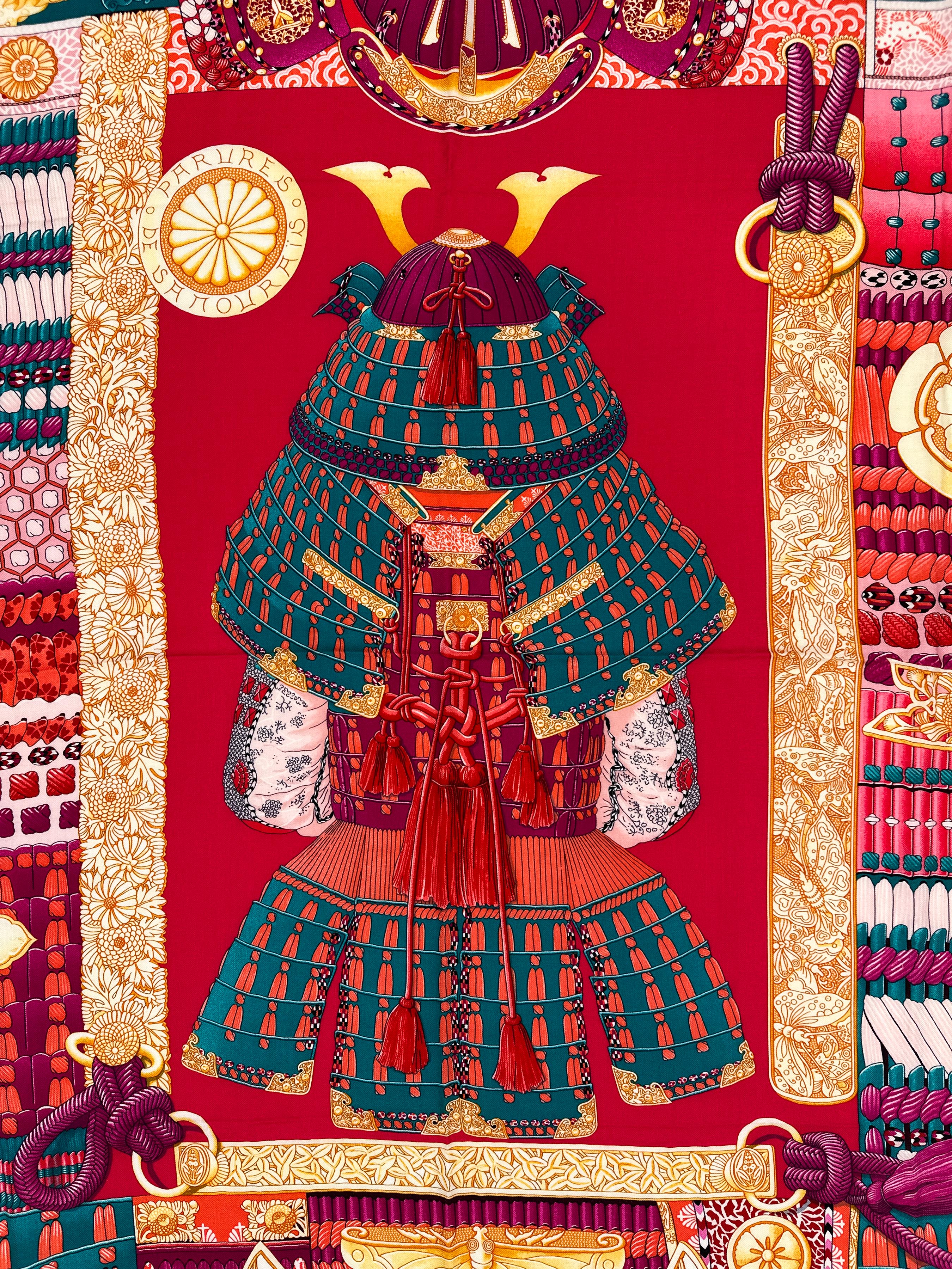 Hermès Parures de Samourais Cashmere Silk 140