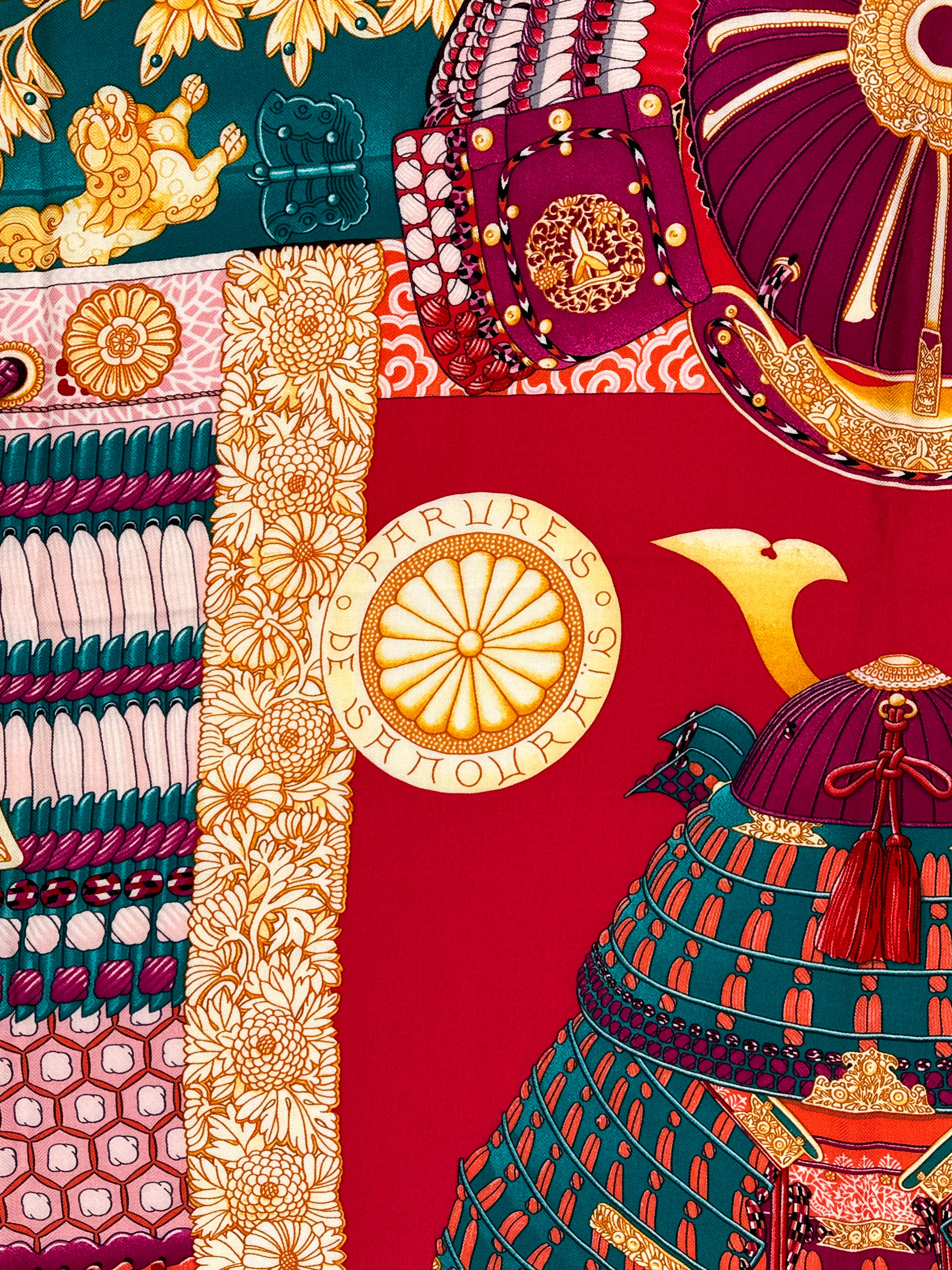 Hermès Parures de Samourais Cashmere Silk 140