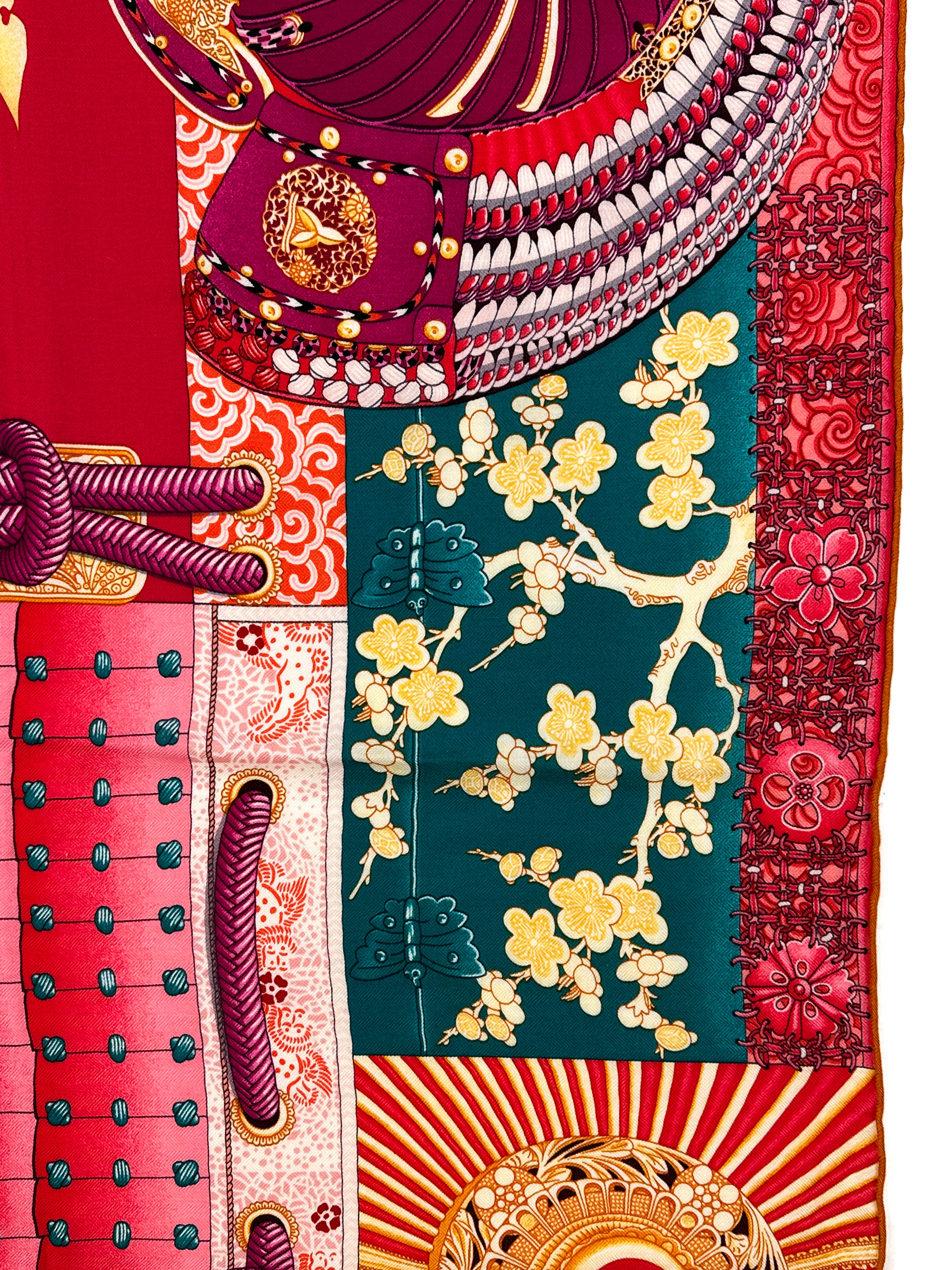 Hermès Parures de Samourais Cashmere Silk 140