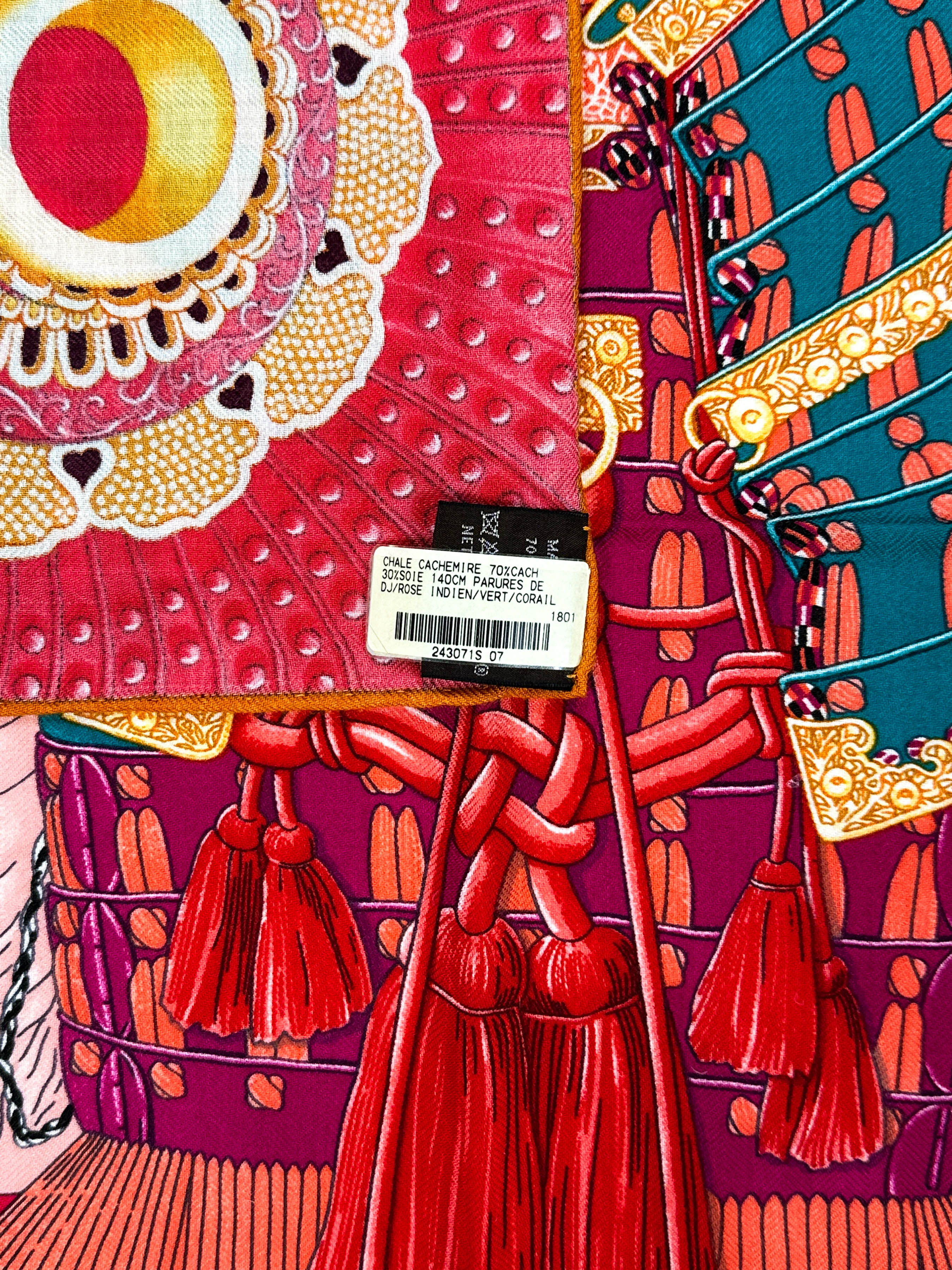 Hermès Parures de Samourais Cashmere Silk 140