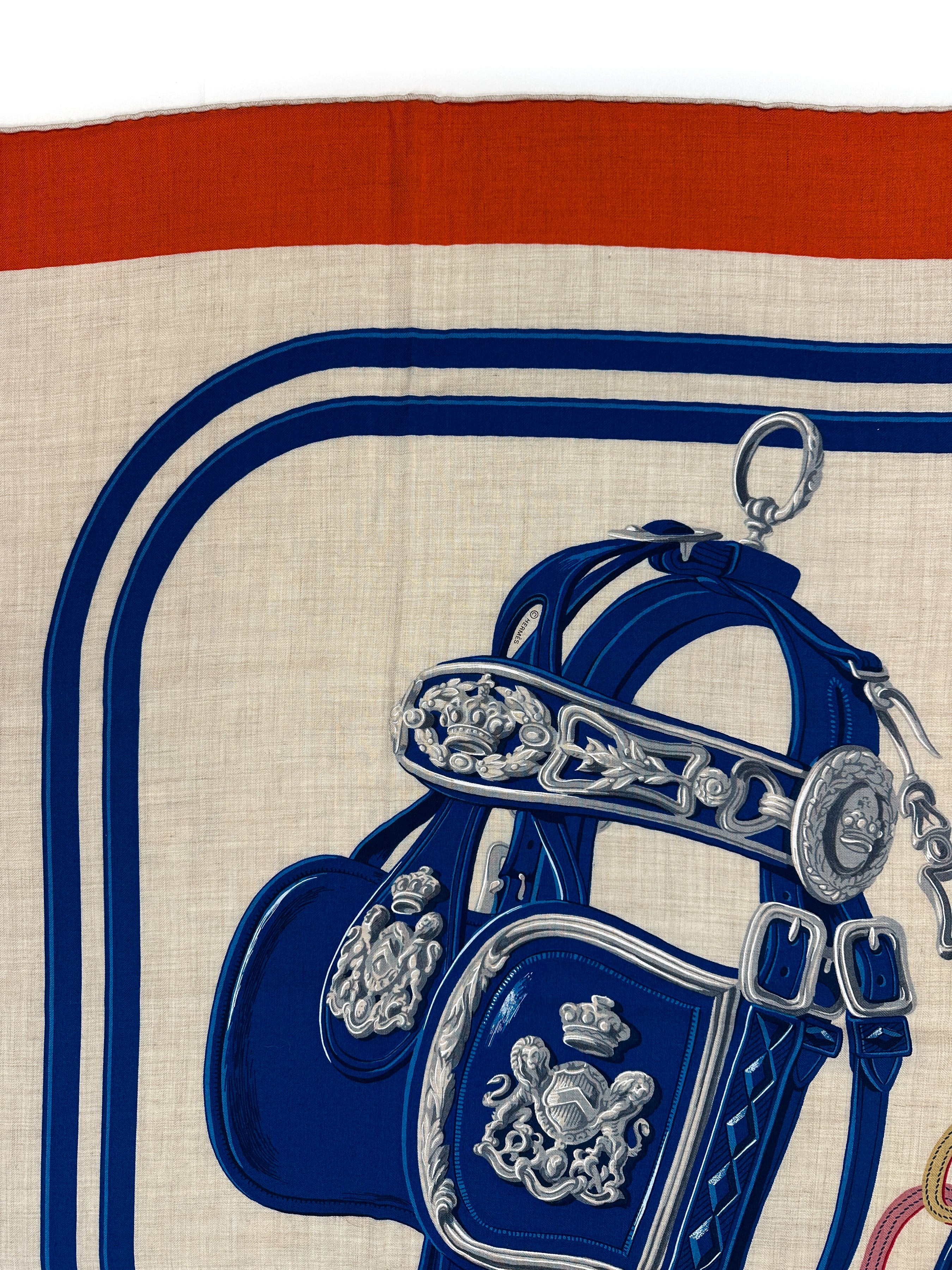 Hermès Brides de Gala Applique Cashmere Silk 140