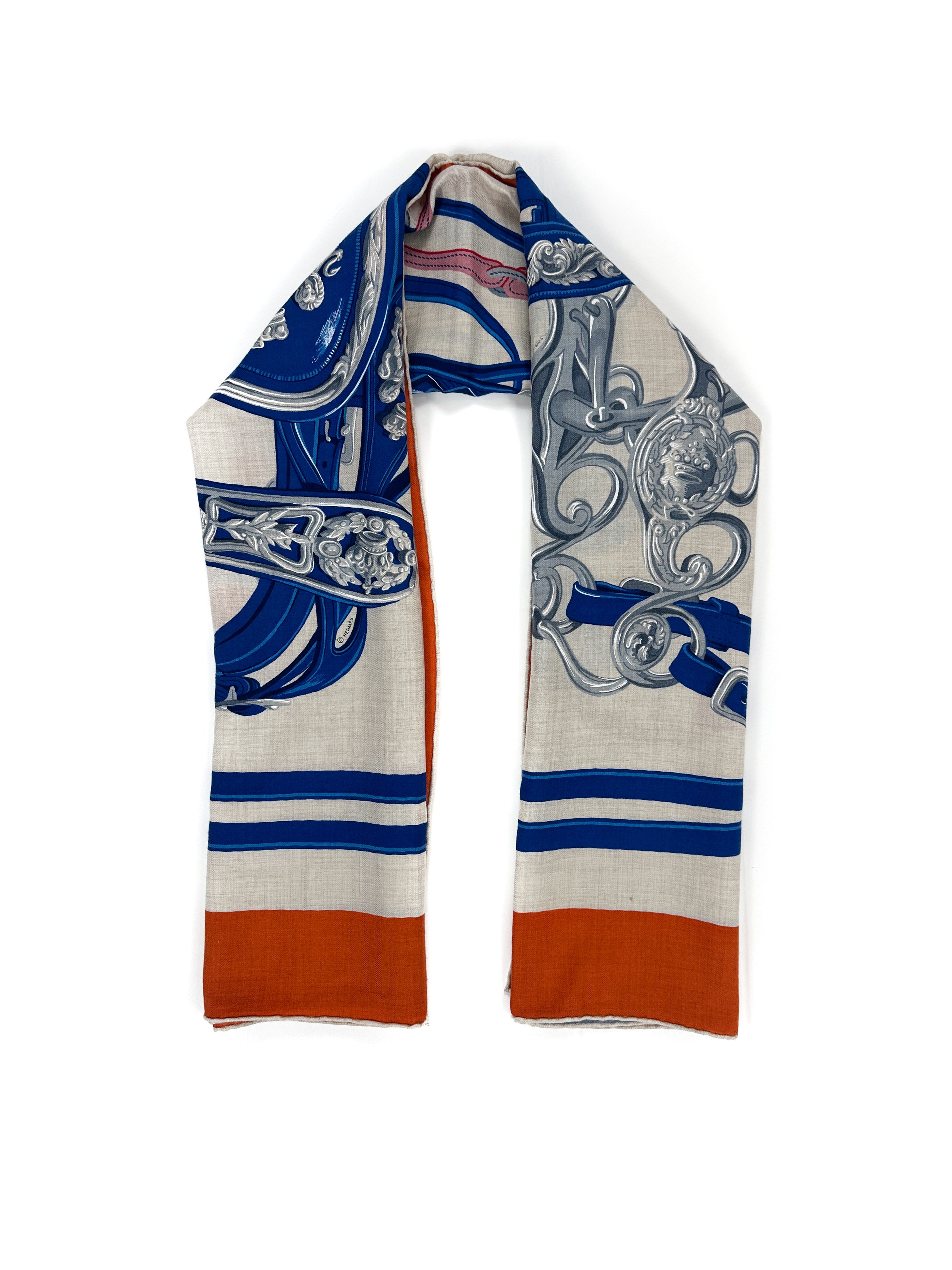 Hermès Brides de Gala Applique Cashmere Silk 140