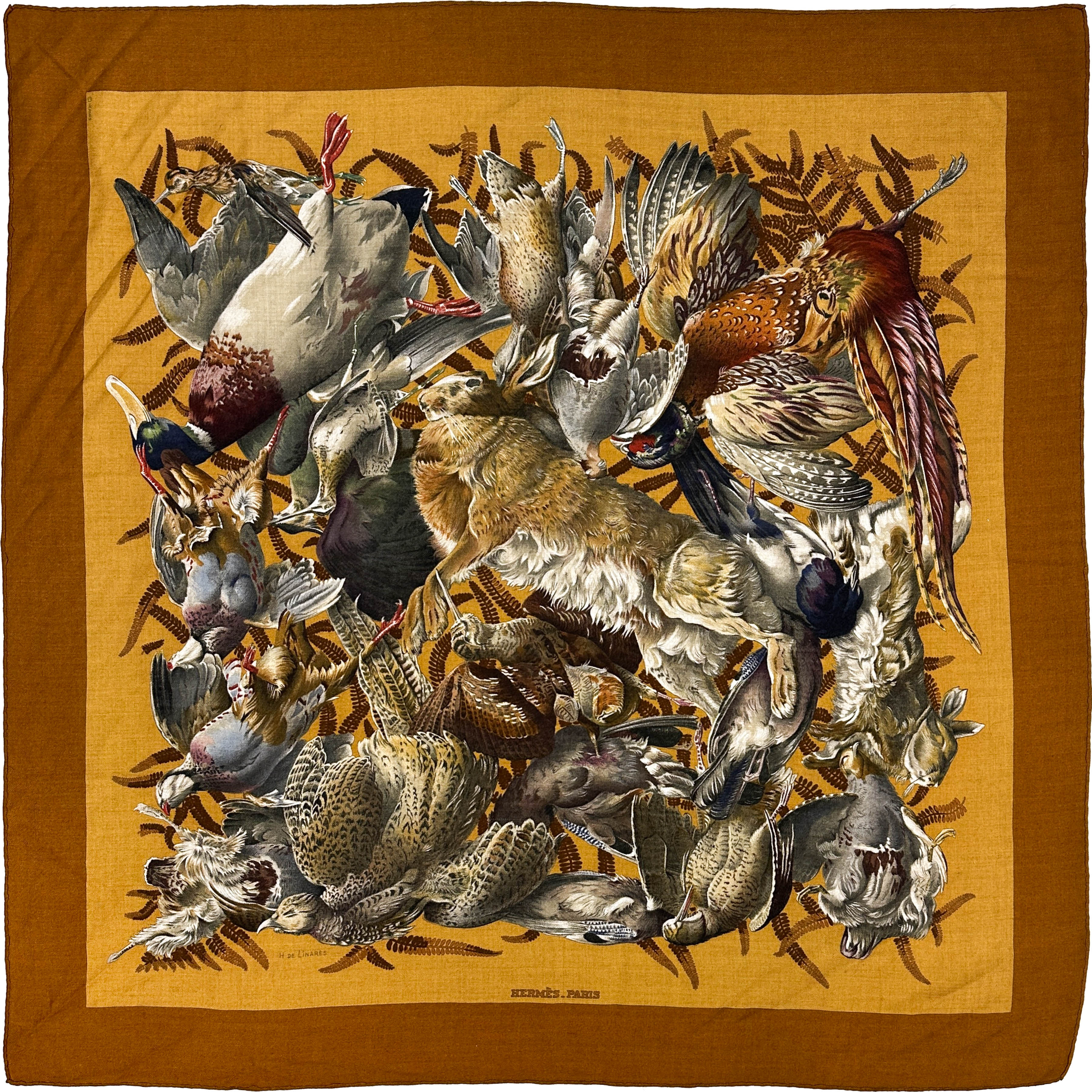 Hermès Gibiers Cashmere Silk 90