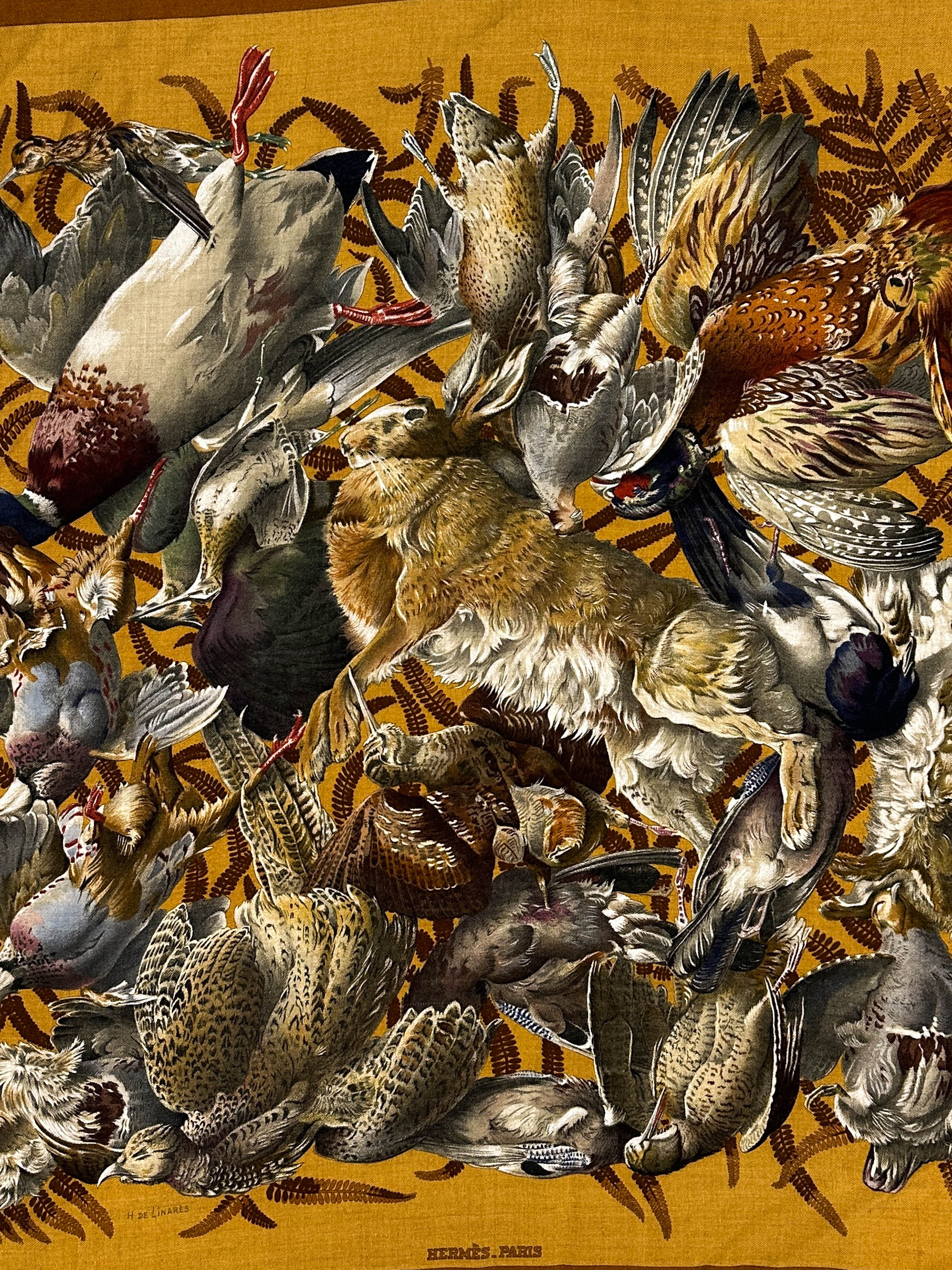 Hermès Gibiers Cashmere Silk 90