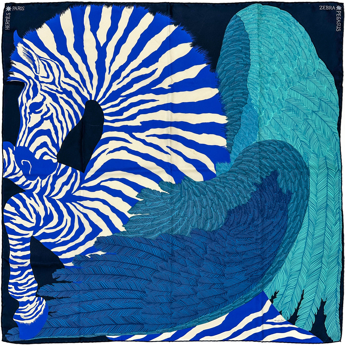 Hermès Zebra Pegasus 90