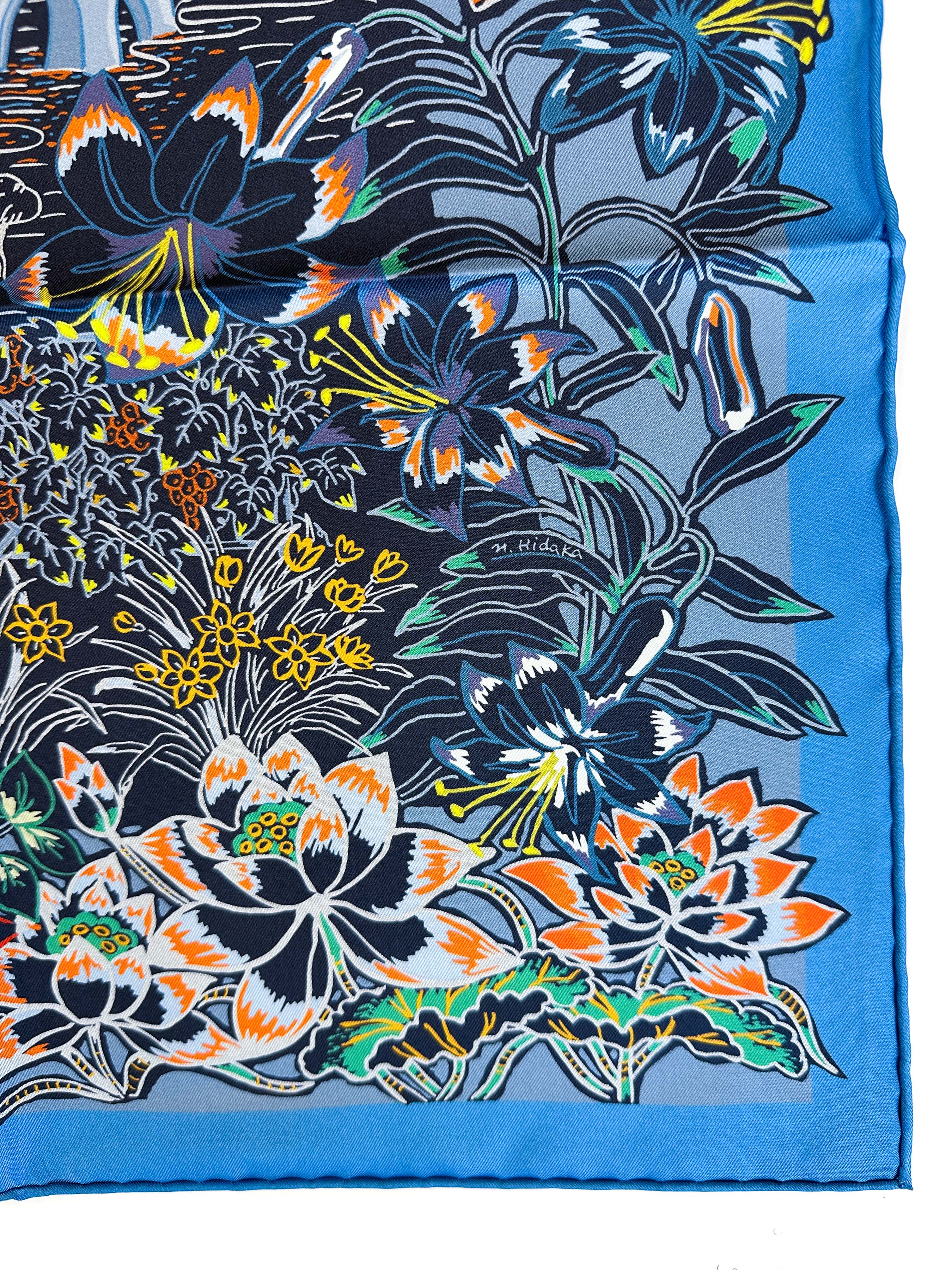 Hermès Mille Feuilles de Soie Double Face 90