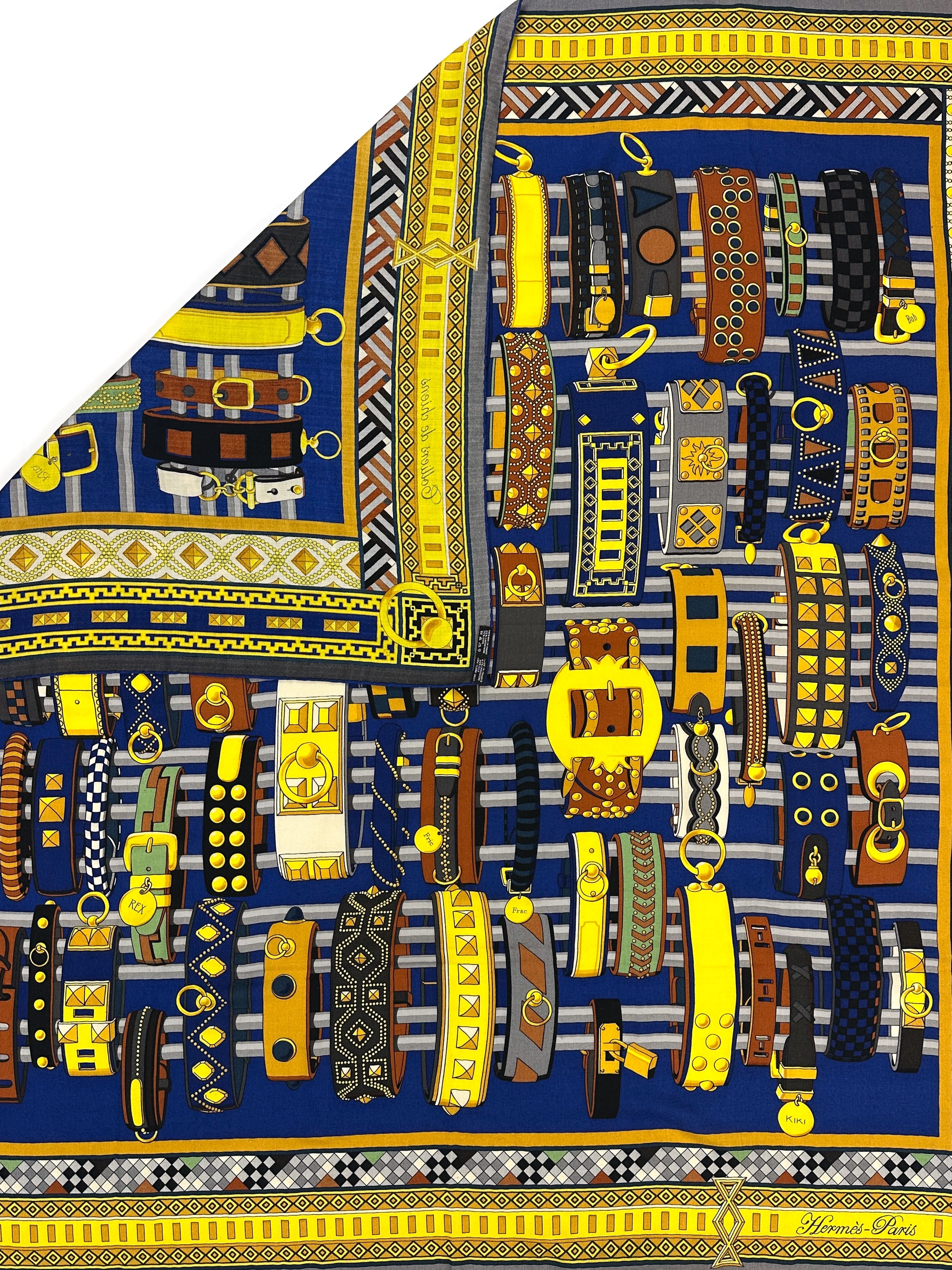 Hermès Colliers de Chiens Cashmere Silk 140
