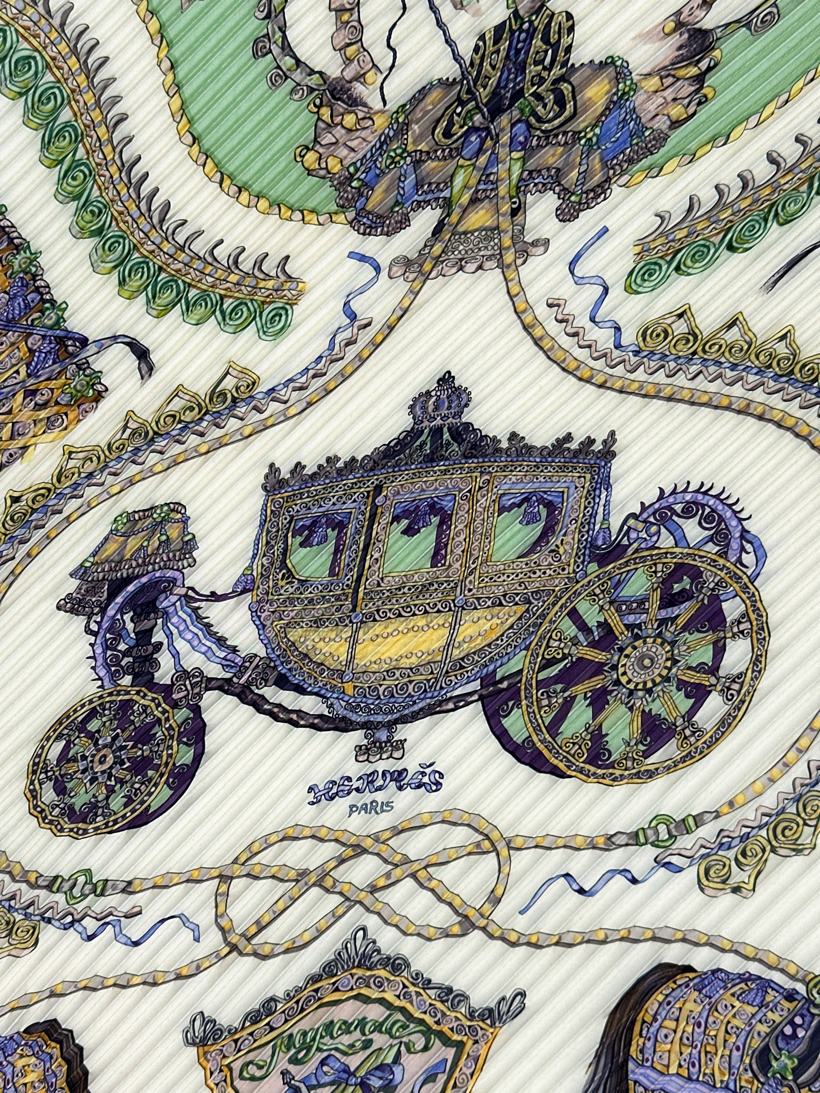 Hermès Paperoles Plissé 90