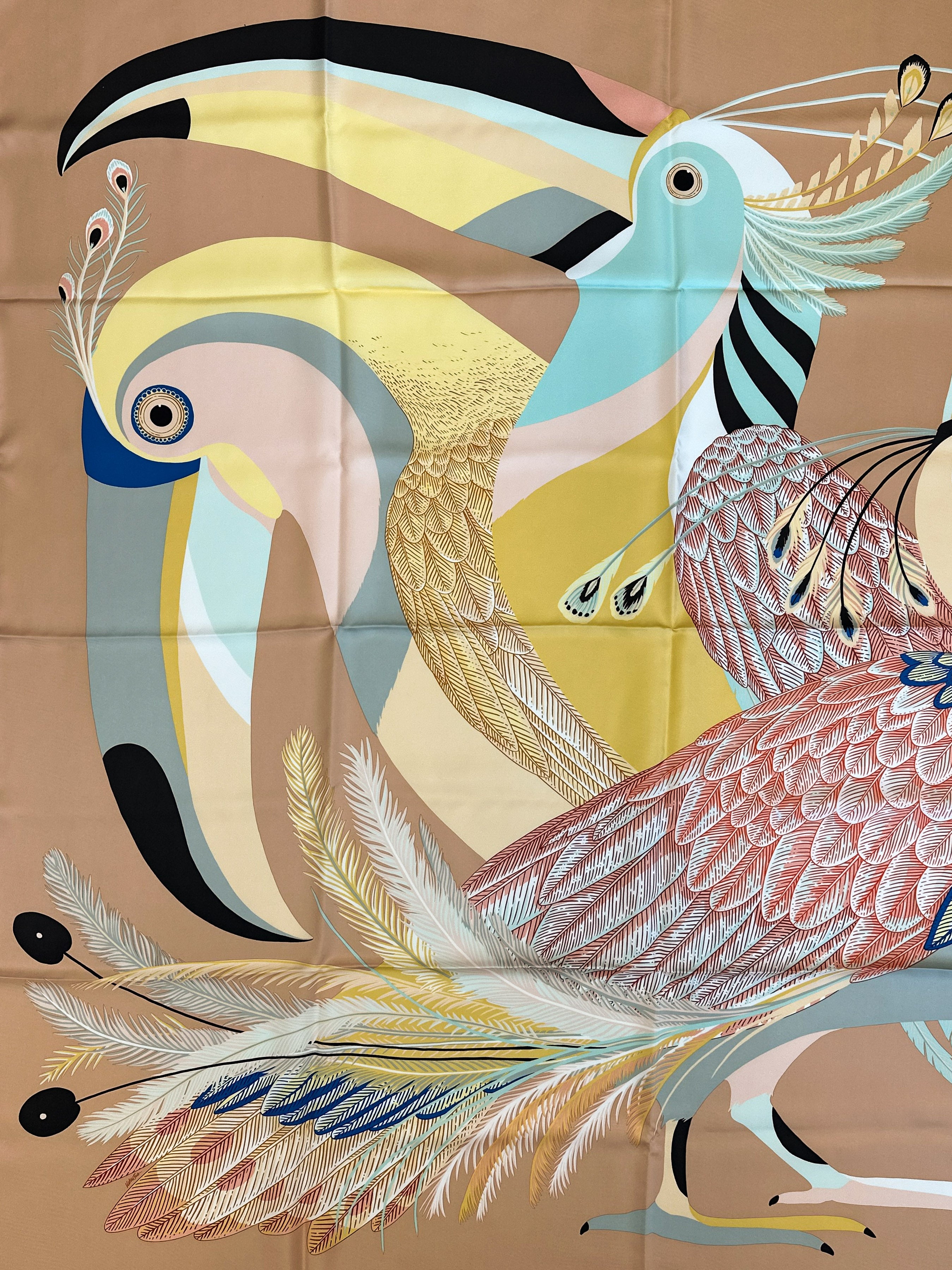 Hermès Toucans de Paradis Silk 140