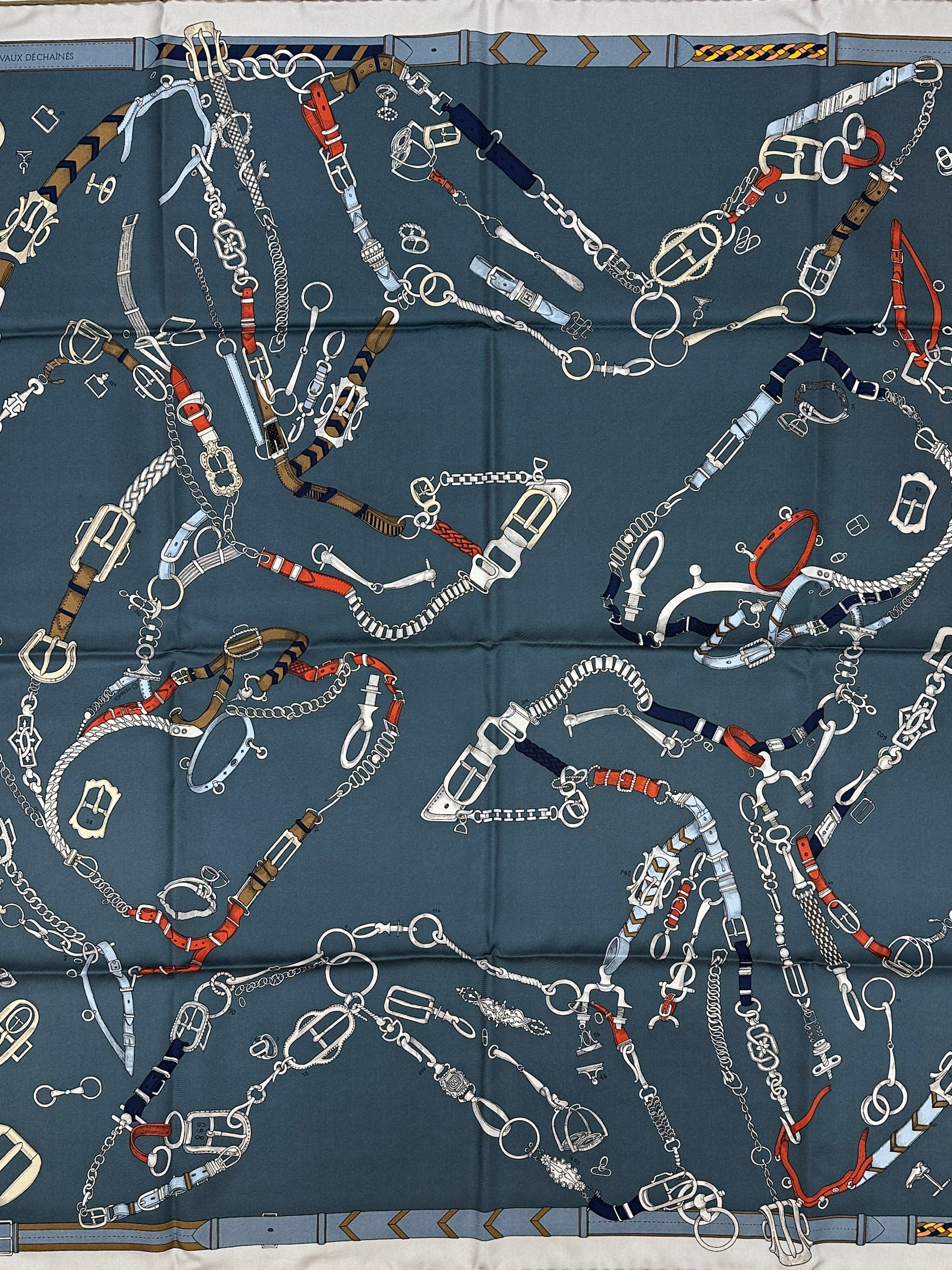 Hermès Les Chevaux Dechaines 90