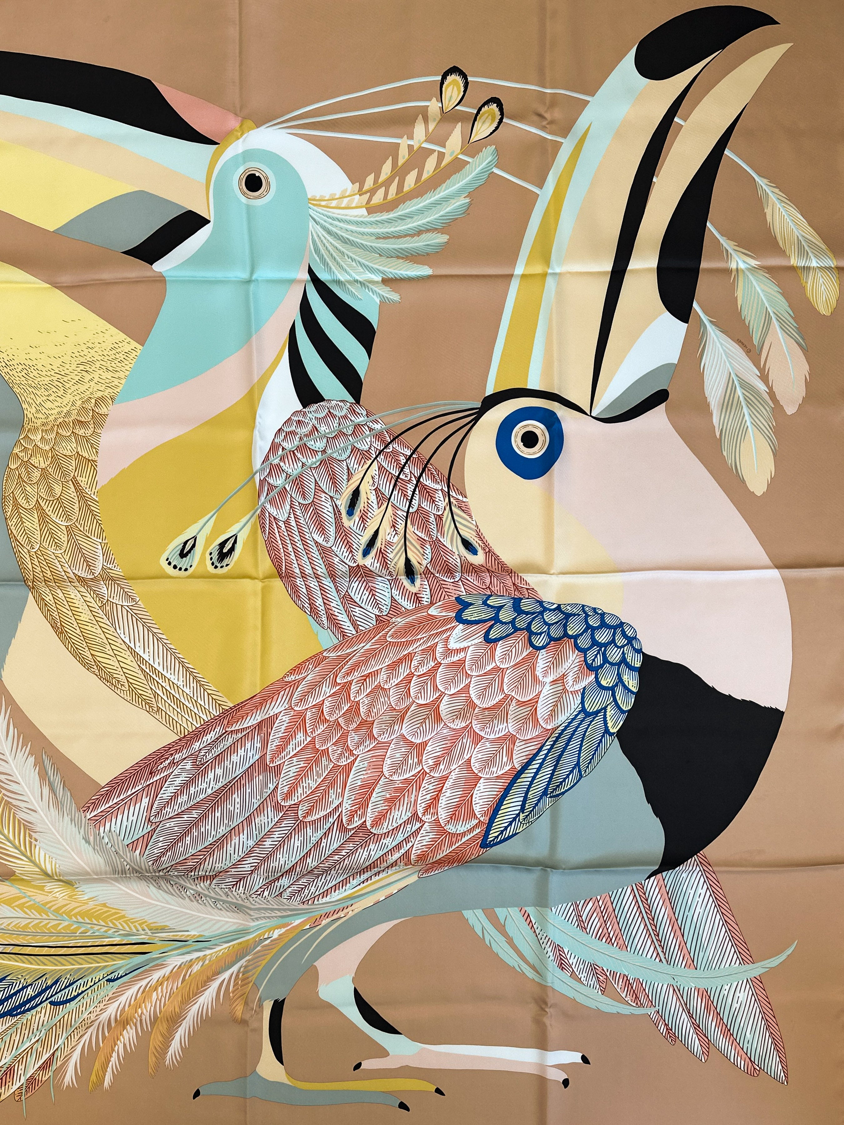 Hermès Toucans de Paradis Silk 140