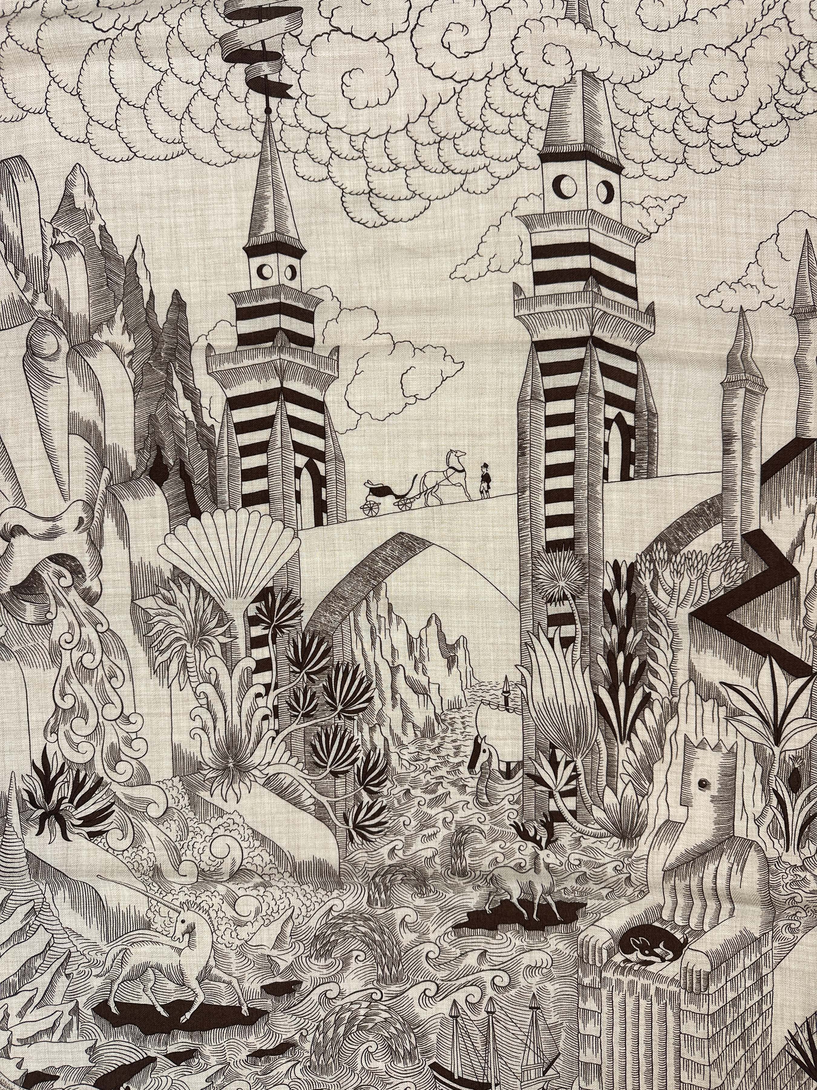 Hermès Cosmographia Universalis Cashmere Silk 140