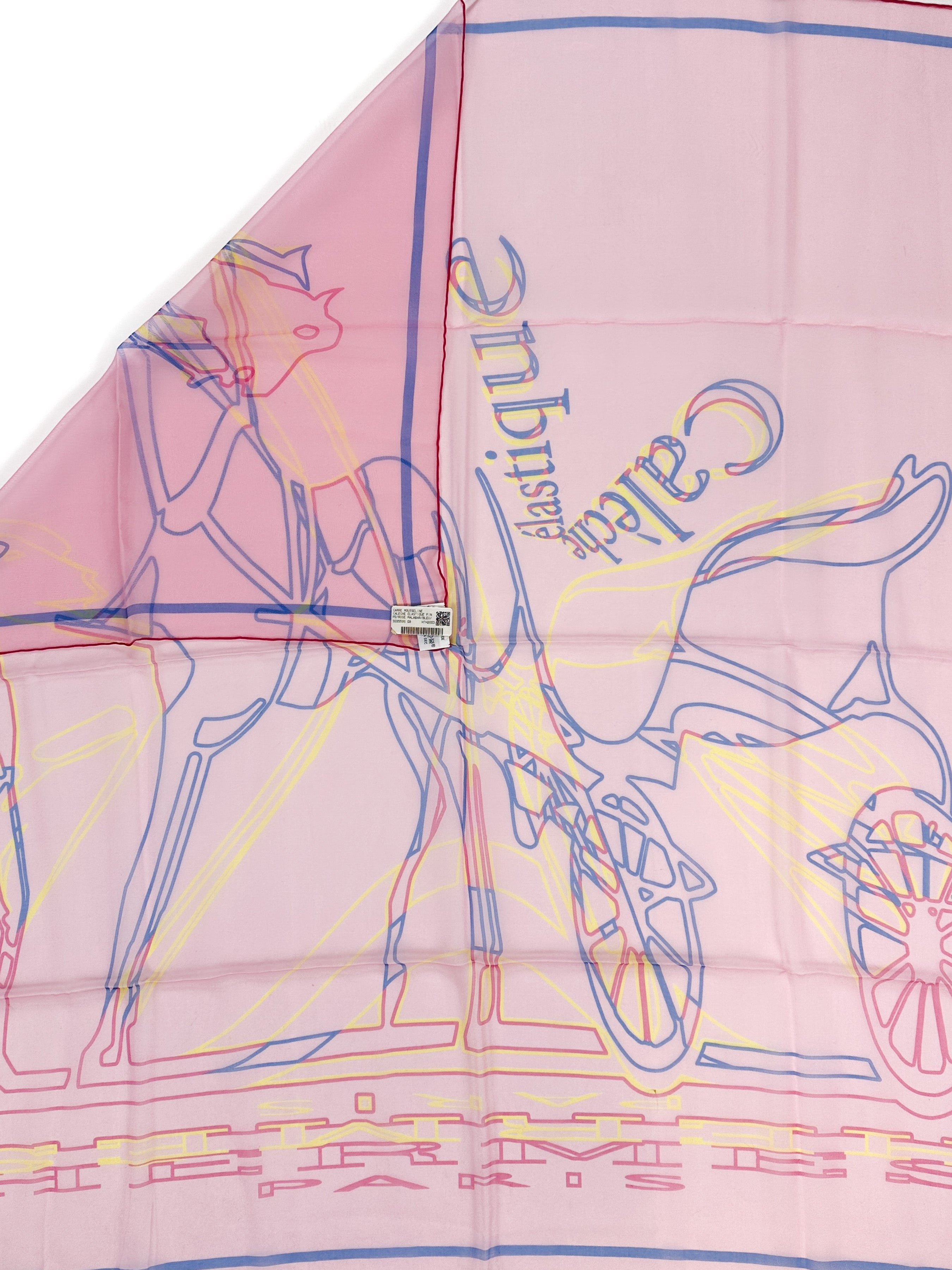 Hermès Calèche élastique Finesse Mousseline 90