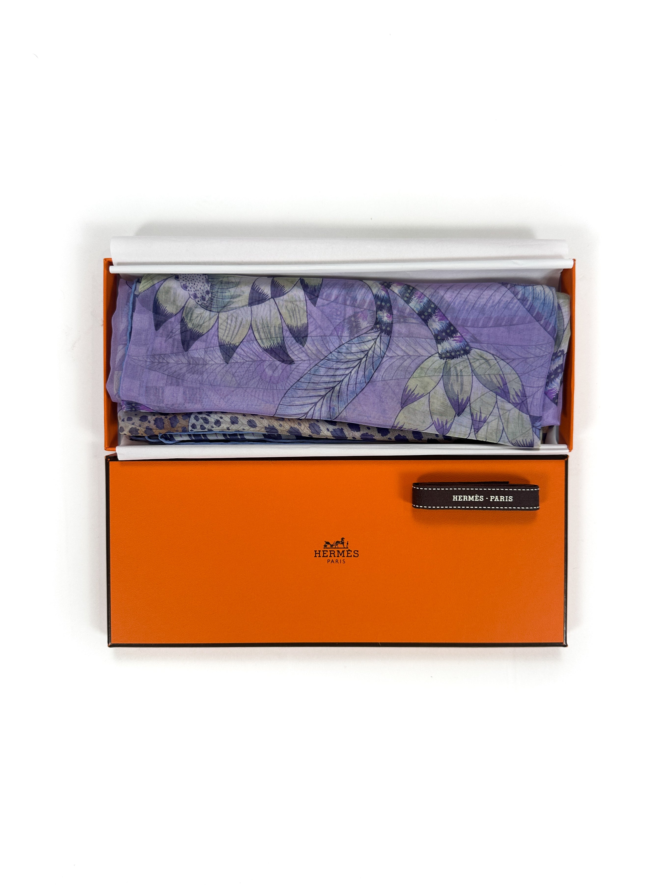 Hermès The Savana Dance Mousseline Shawl