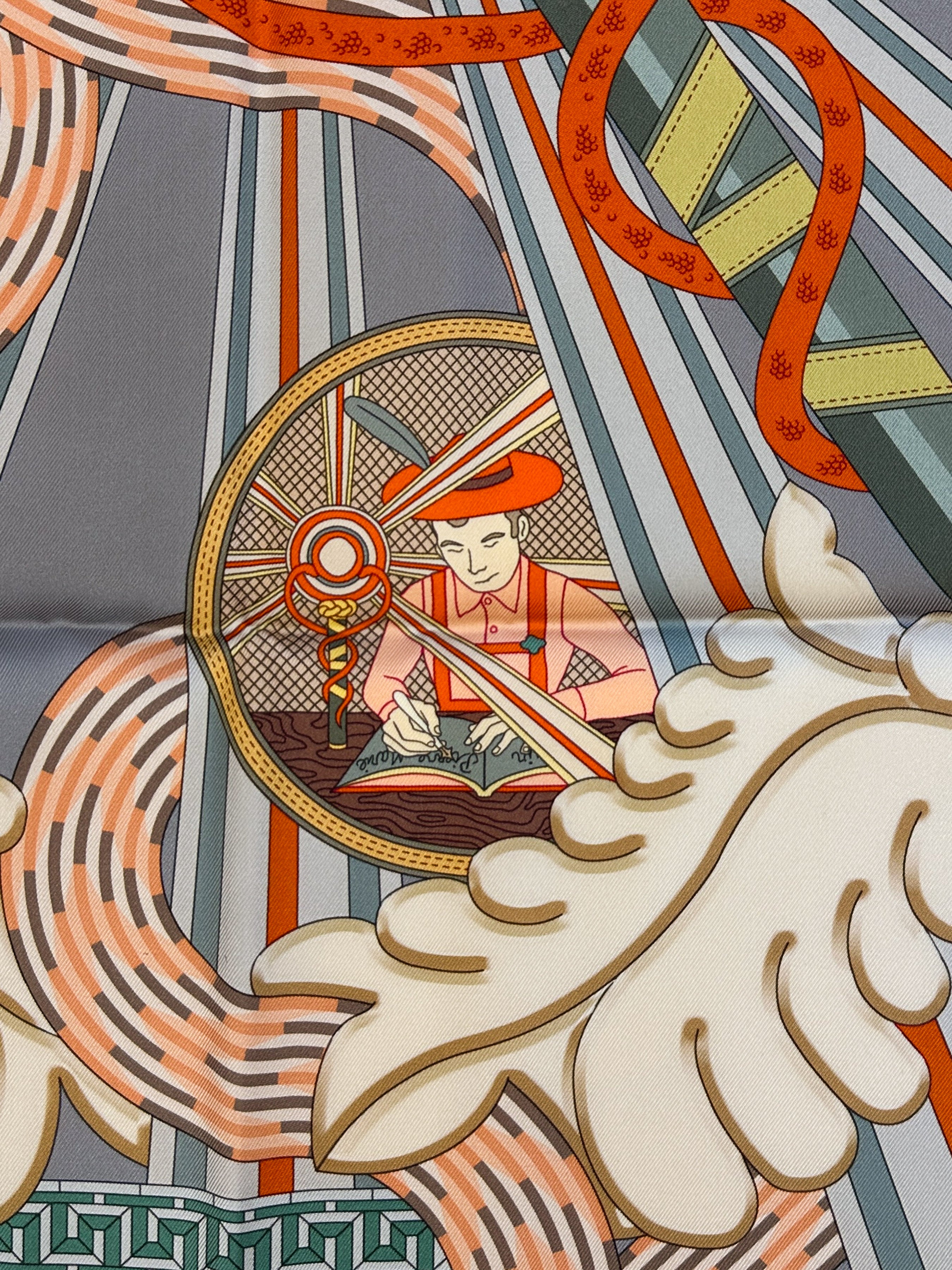 Hermès A La Lumiere du Flambeau Double Face 90