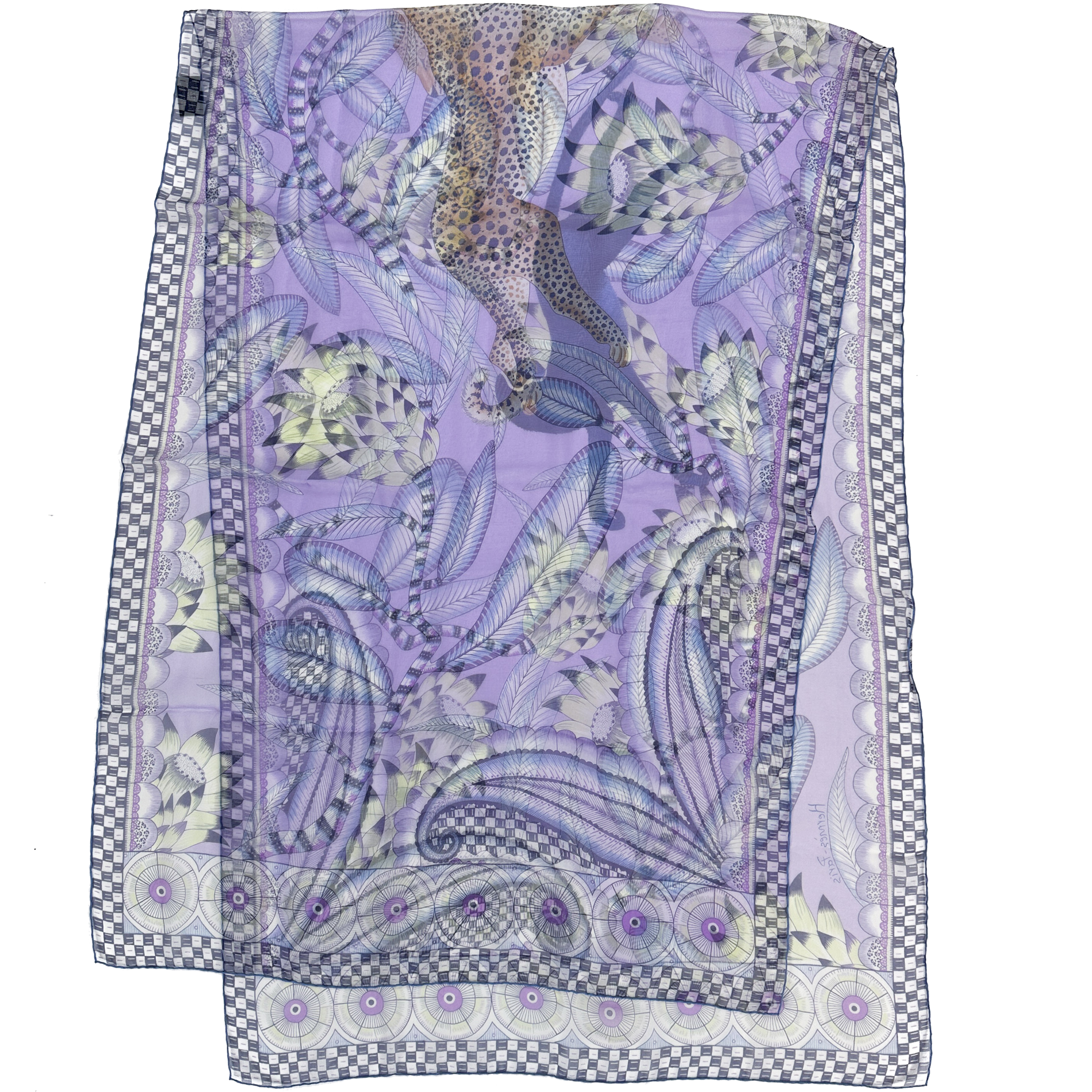 Hermès The Savana Dance Mousseline Shawl