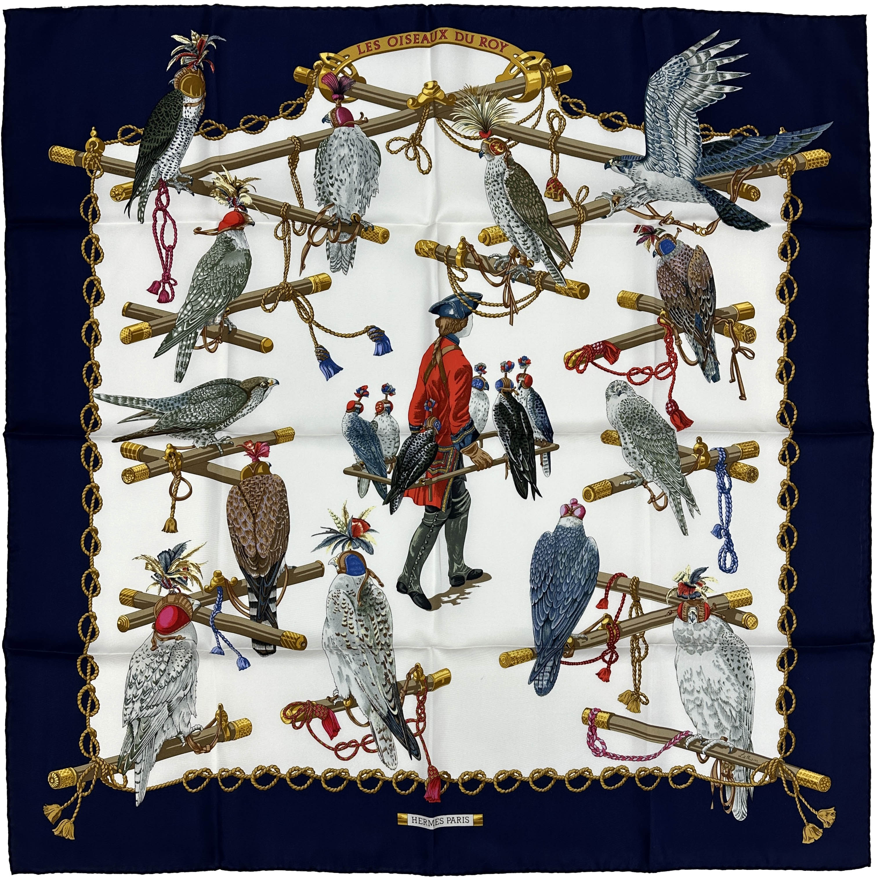 Hermès Les Oiseaux du Roy 90