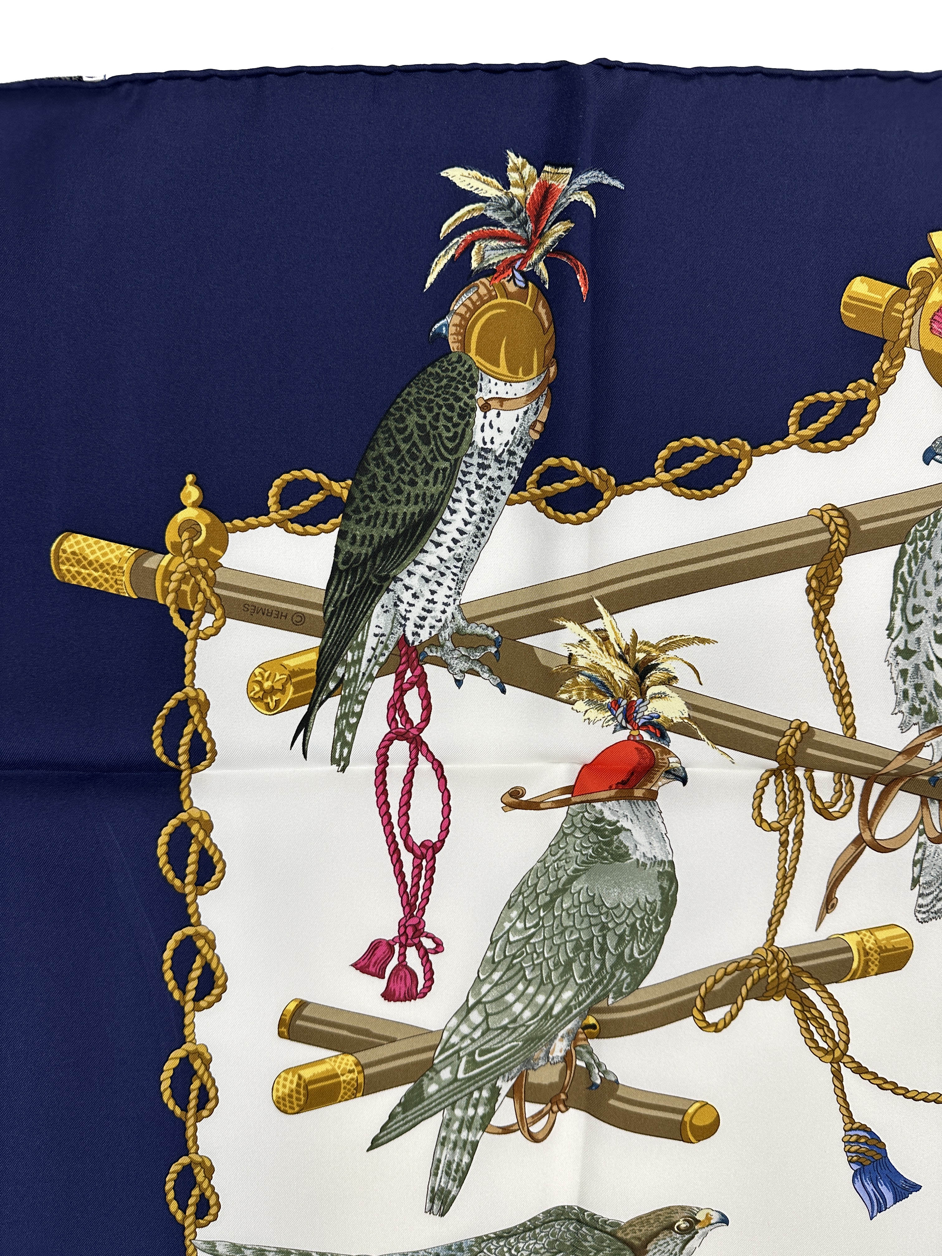 Hermès Les Oiseaux du Roy 90
