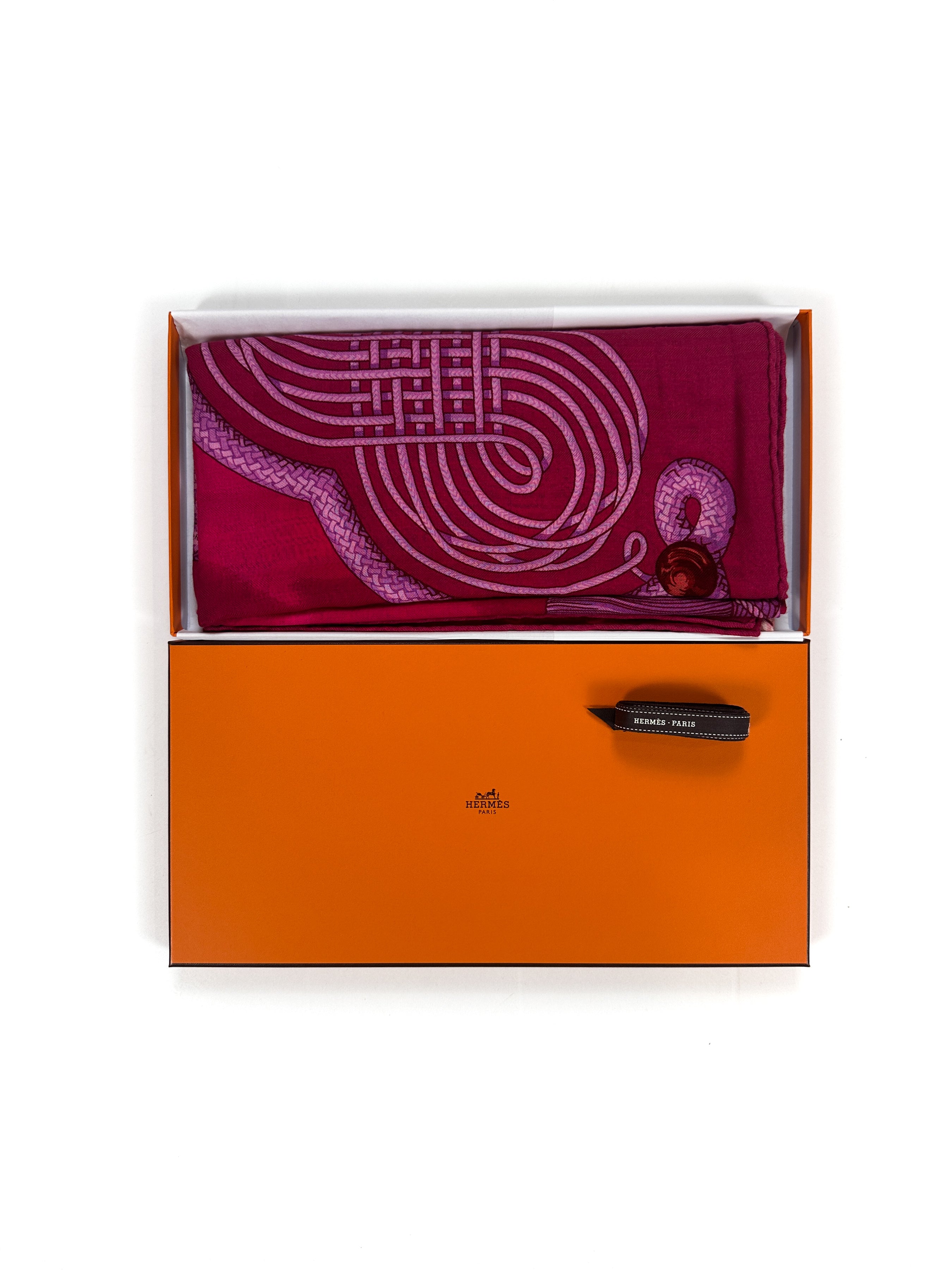 Hermès Brandebourgs Cashmere Silk 140