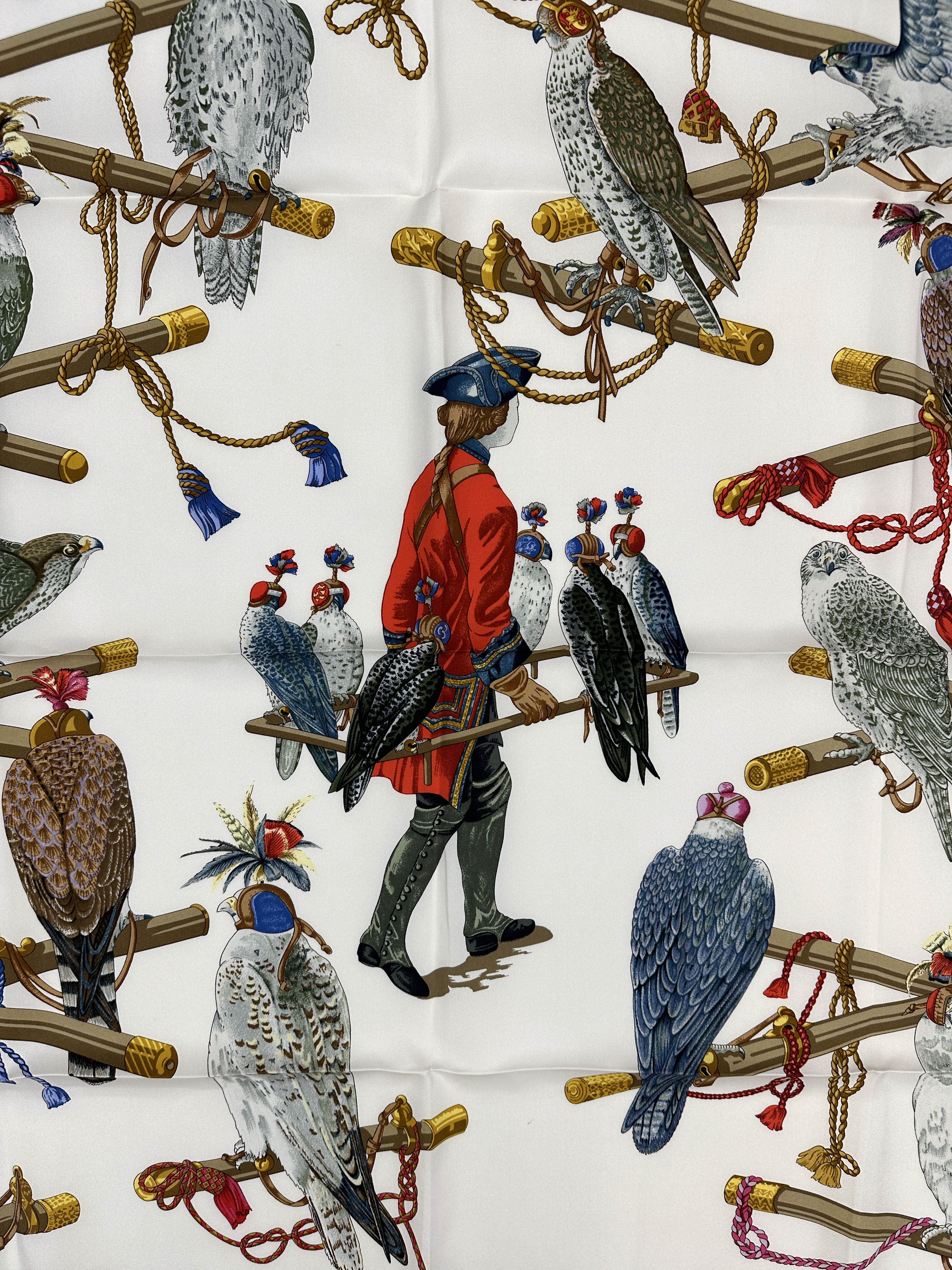 Hermès Les Oiseaux du Roy 90