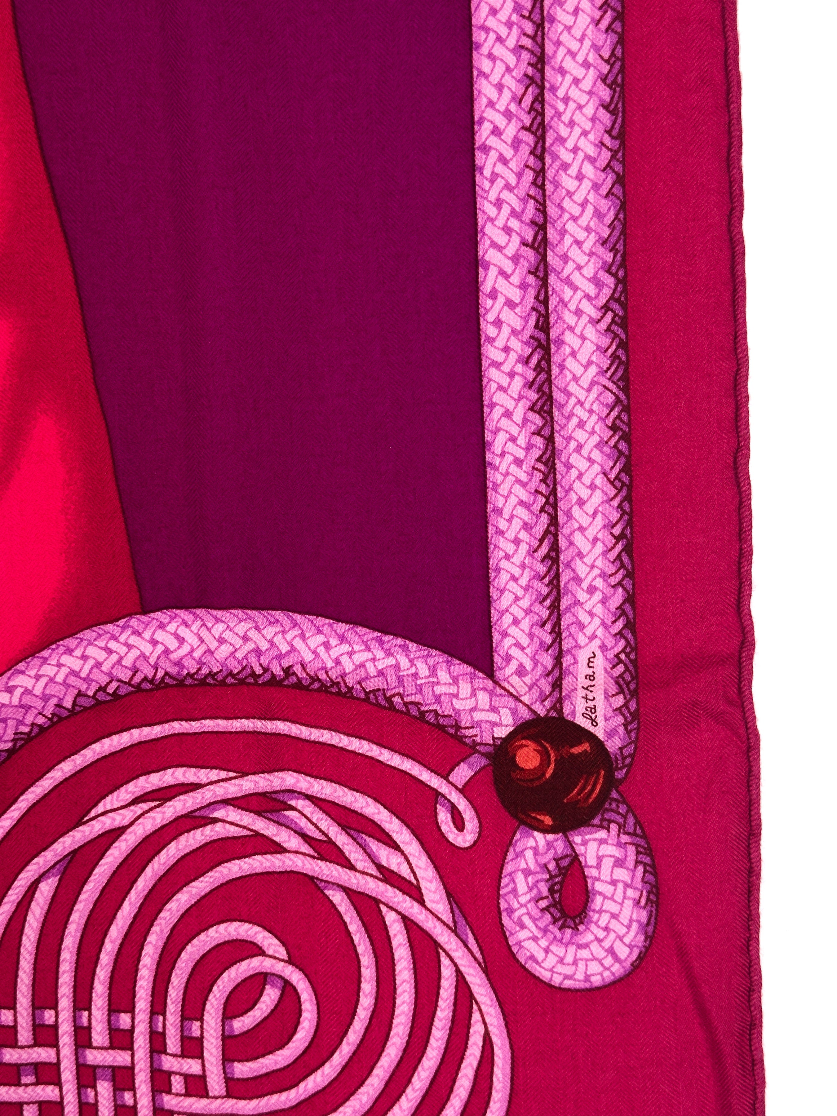 Hermès Brandebourgs Cashmere Silk 140