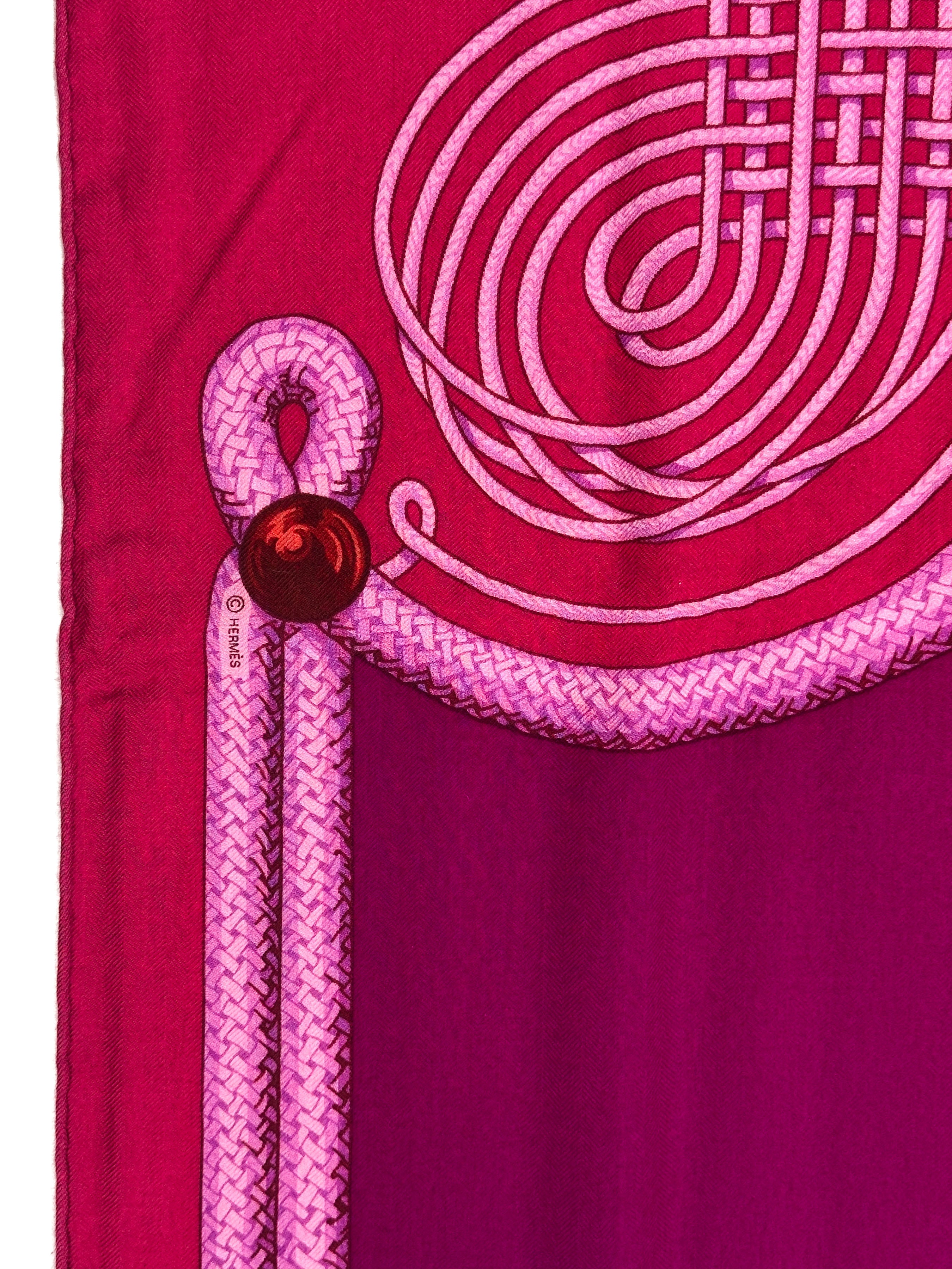 Hermès Brandebourgs Cashmere Silk 140