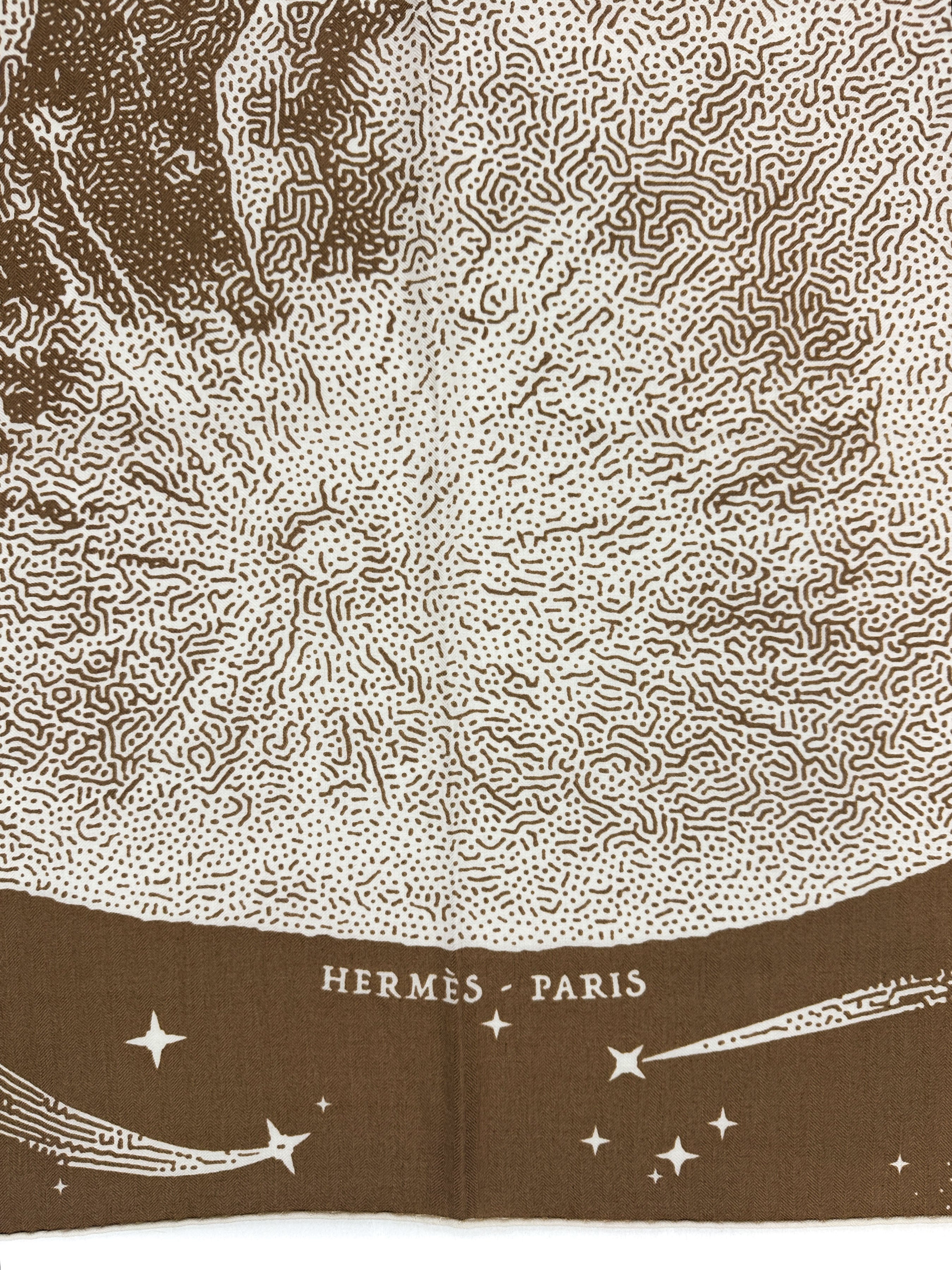Hermès Clair de Lune Cashmere Silk 140
