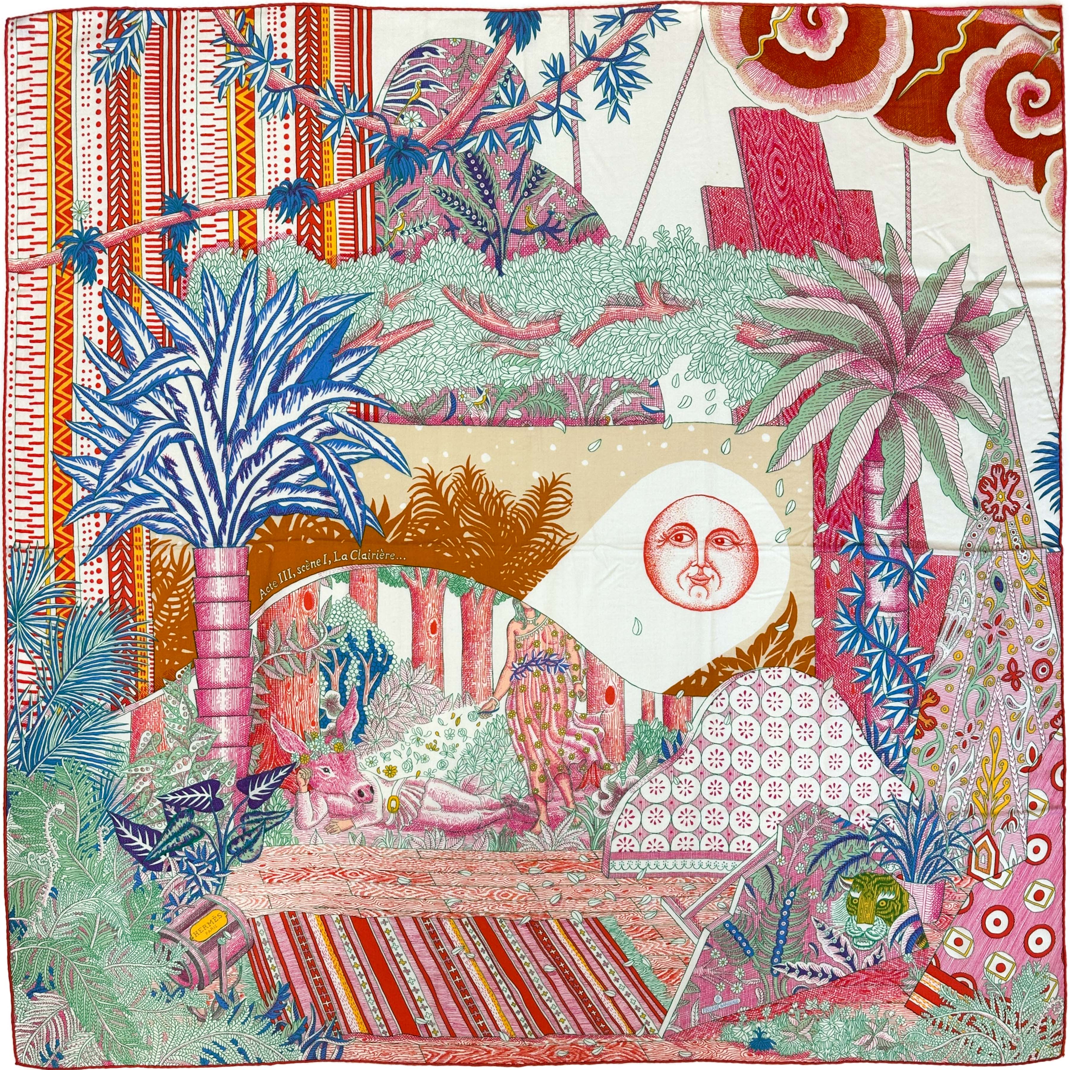 Hermès Act III, Scene I, La Clairiere Cashmere Silk 140