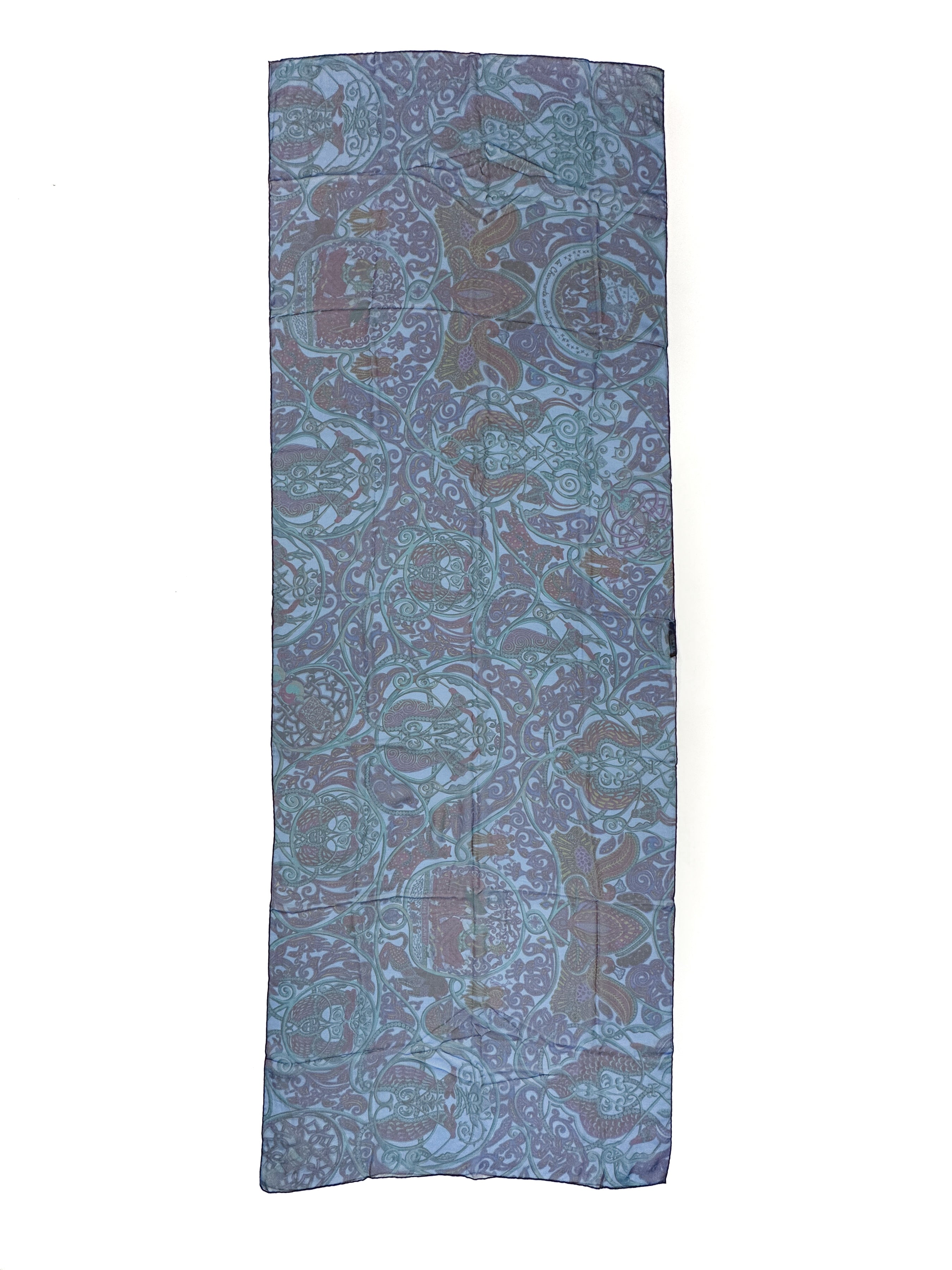 Hermès La Charmante Aux Animaux Mousseline Stole
