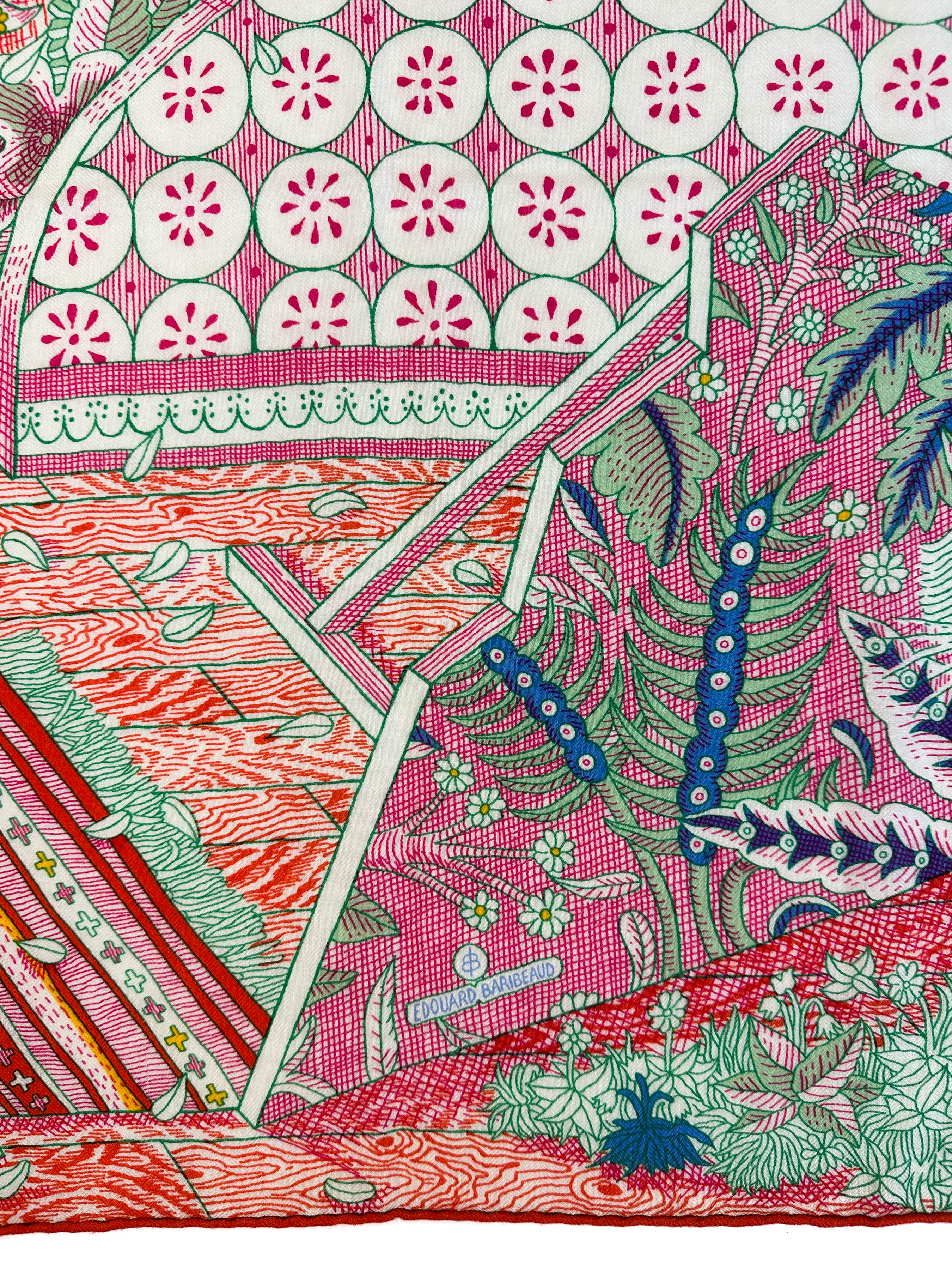 Hermès Act III, Scene I, La Clairiere Cashmere Silk 140