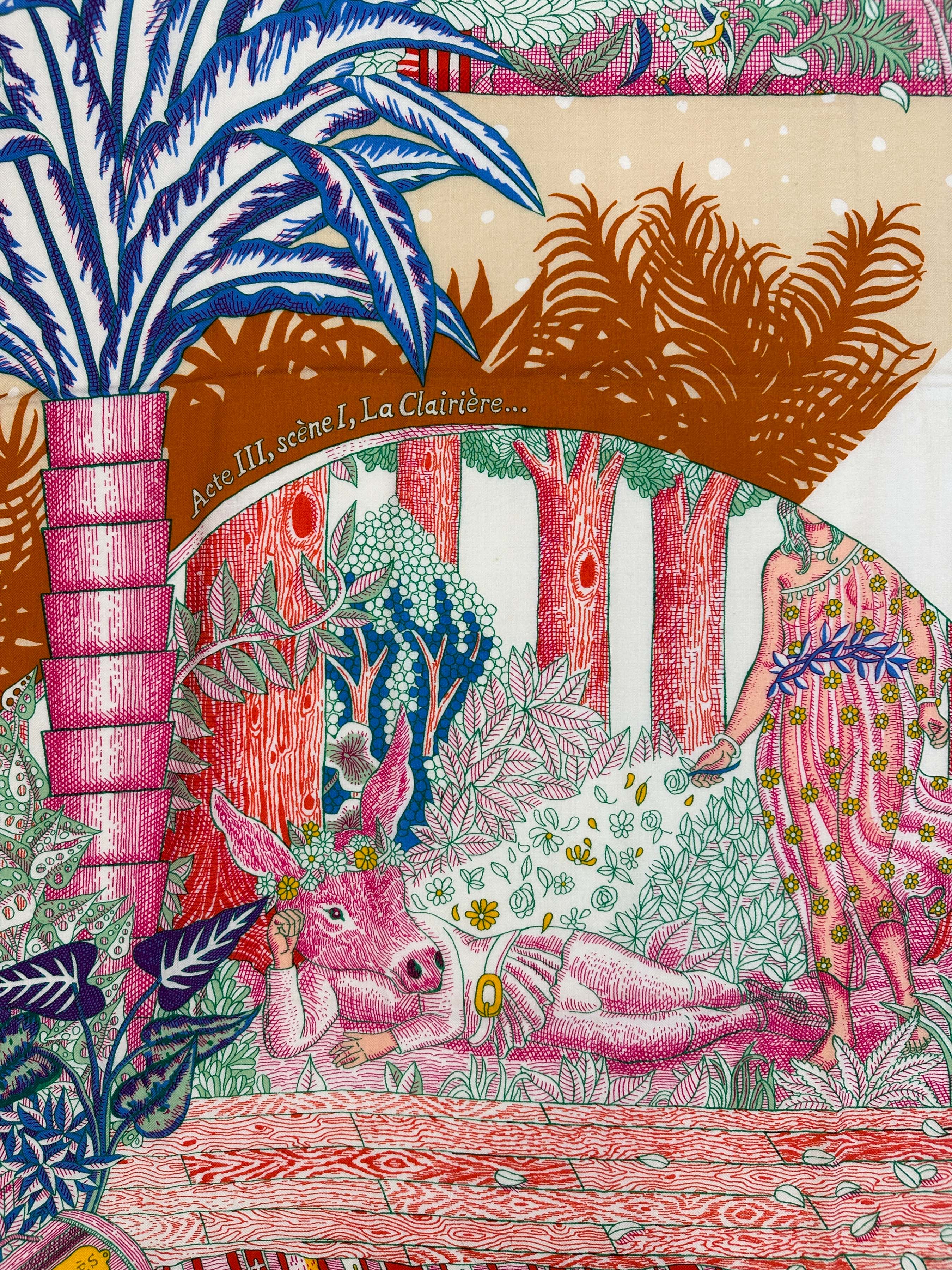 Hermès Act III, Scene I, La Clairiere Cashmere Silk 140