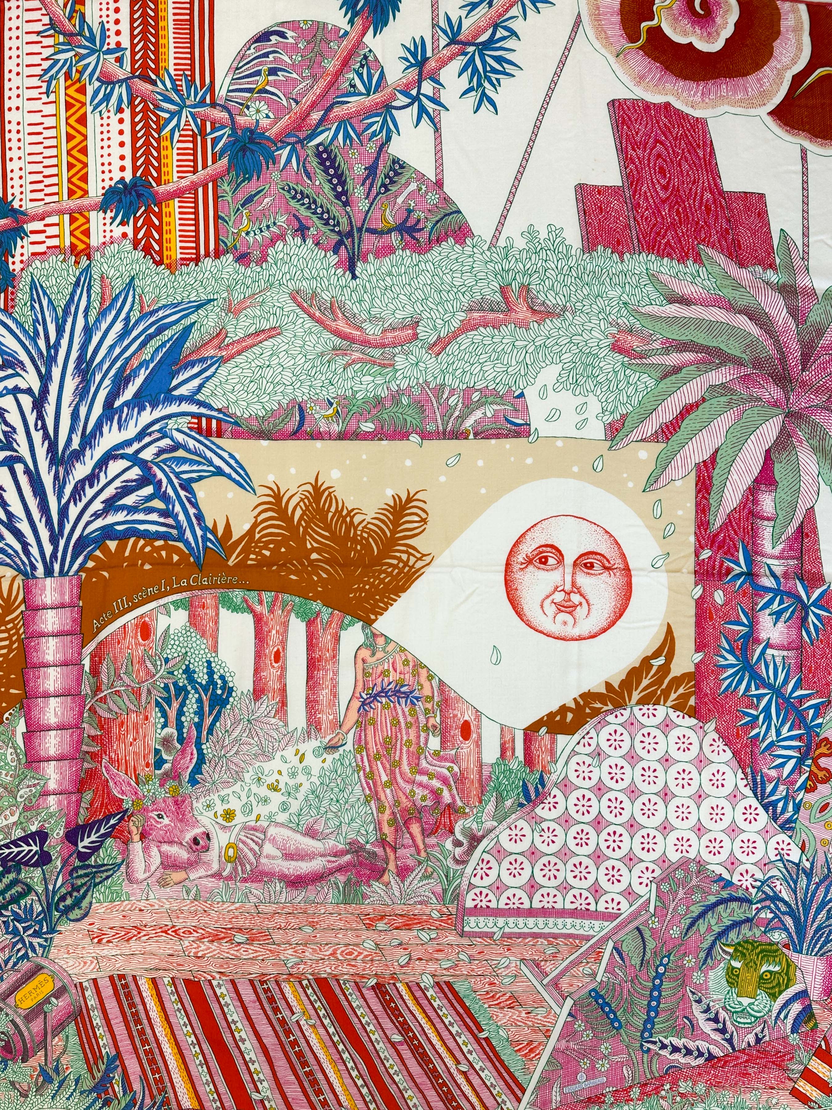 Hermès Act III, Scene I, La Clairiere Cashmere Silk 140