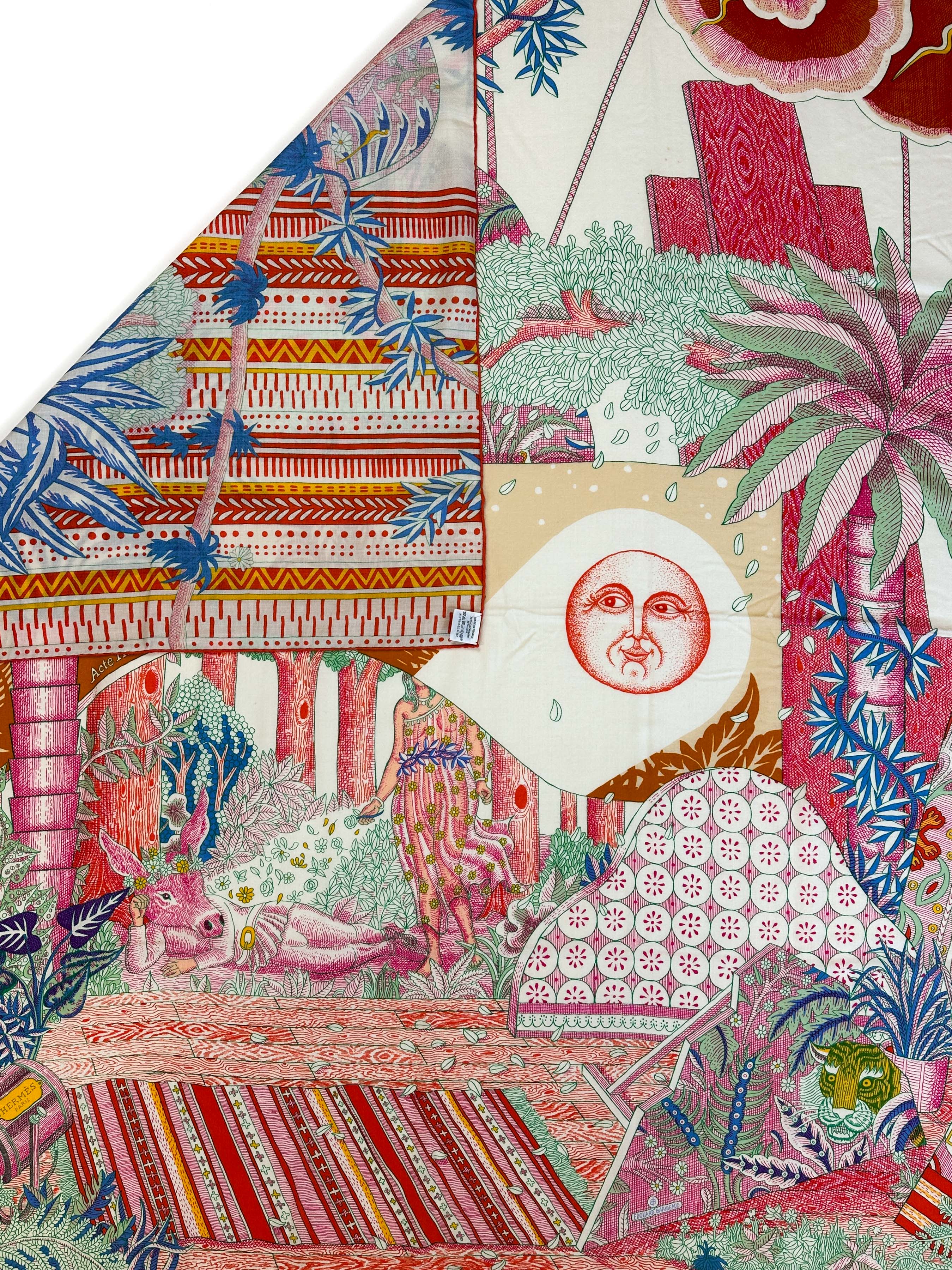 Hermès Act III, Scene I, La Clairiere Cashmere Silk 140