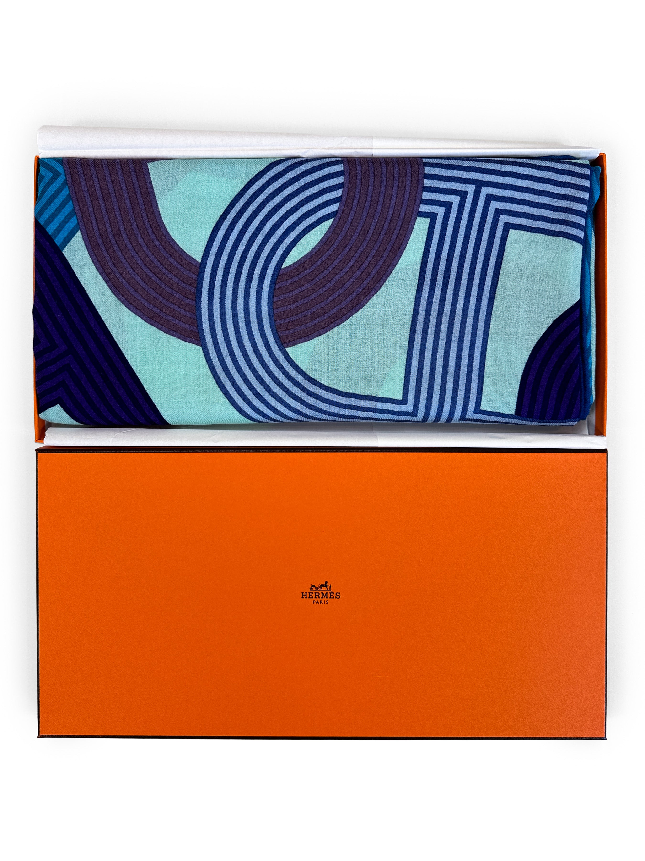 Hermès Circuit 24 Faubourg Cashmere Silk 140