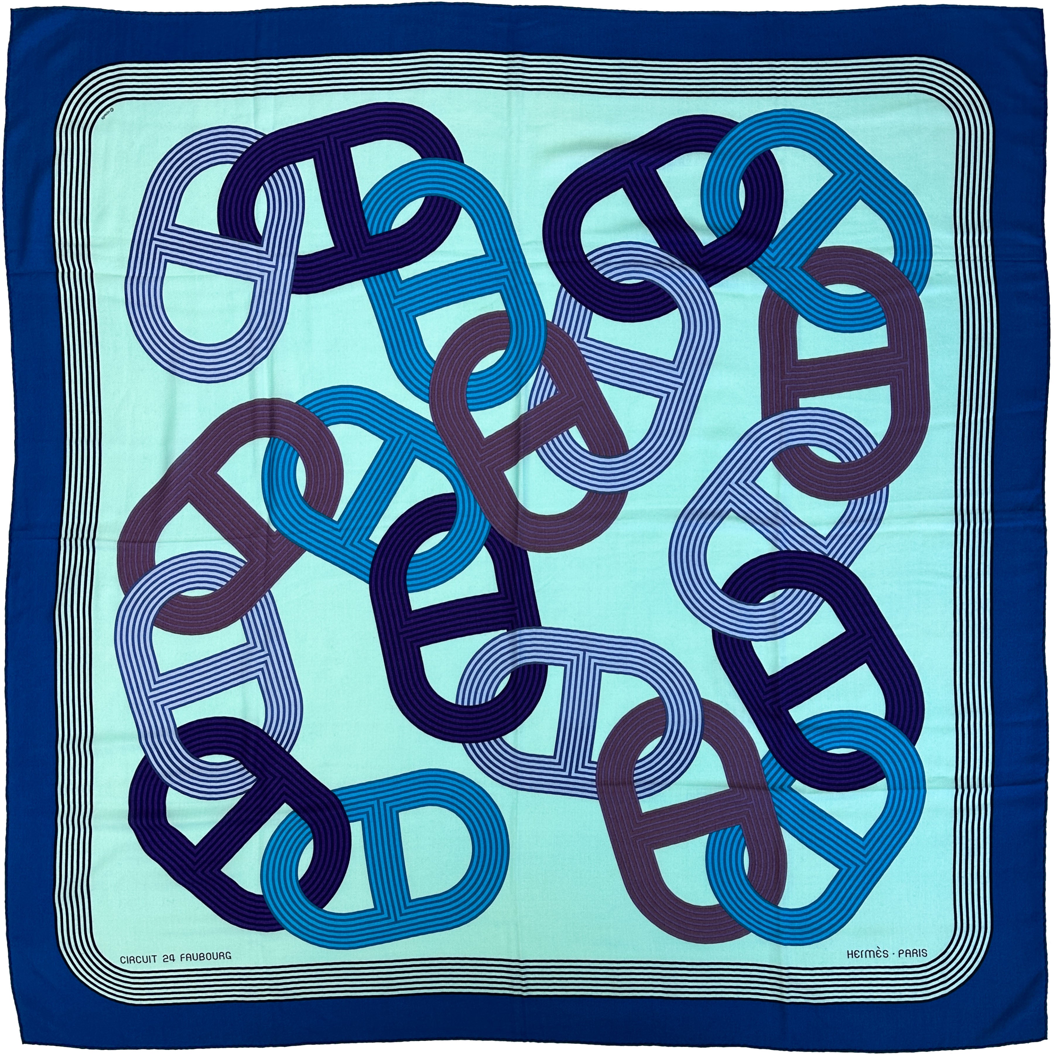 Hermès Circuit 24 Faubourg Cashmere Silk 140