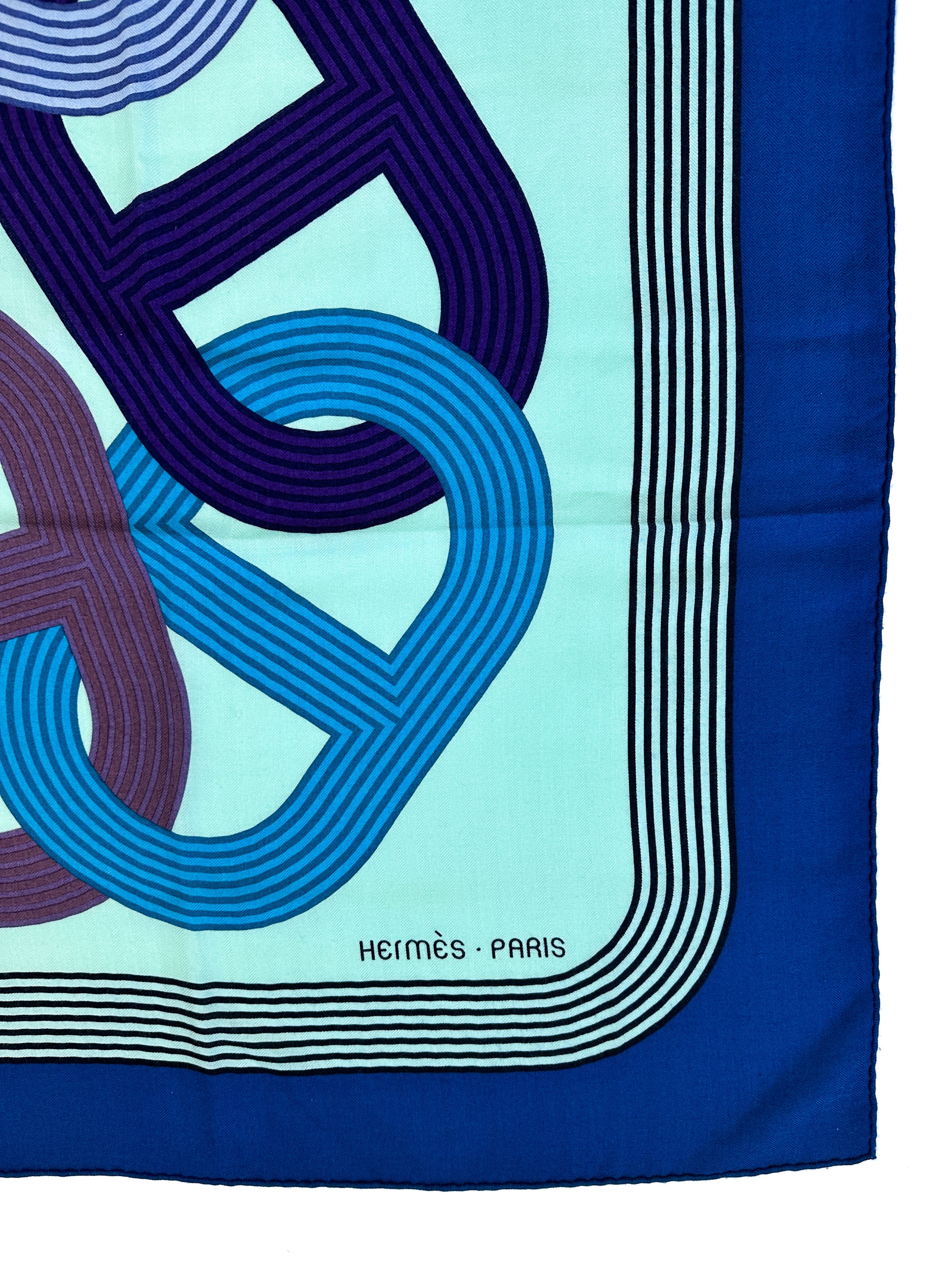 Hermès Circuit 24 Faubourg Cashmere Silk 140