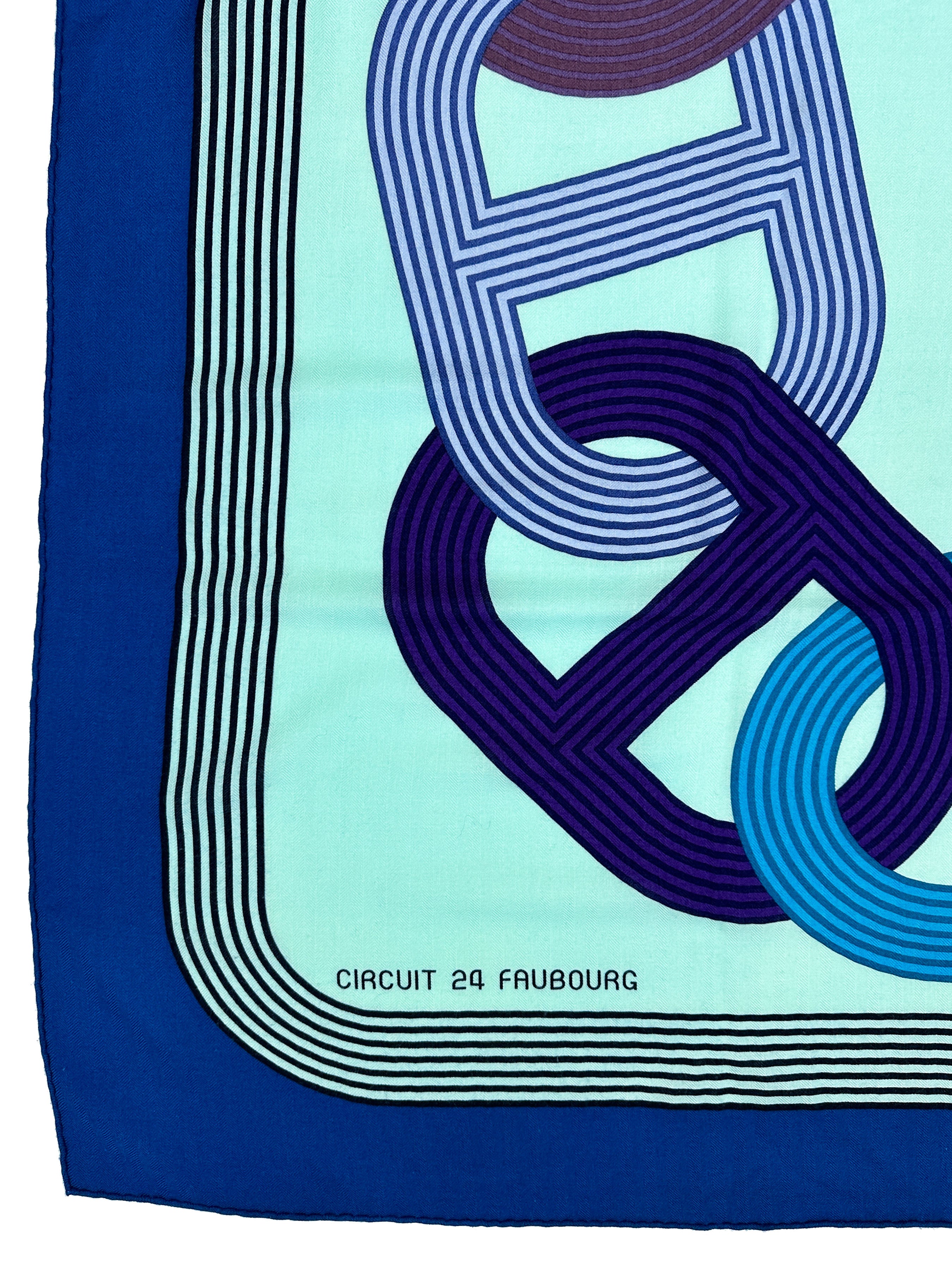 Hermès Circuit 24 Faubourg Cashmere Silk 140