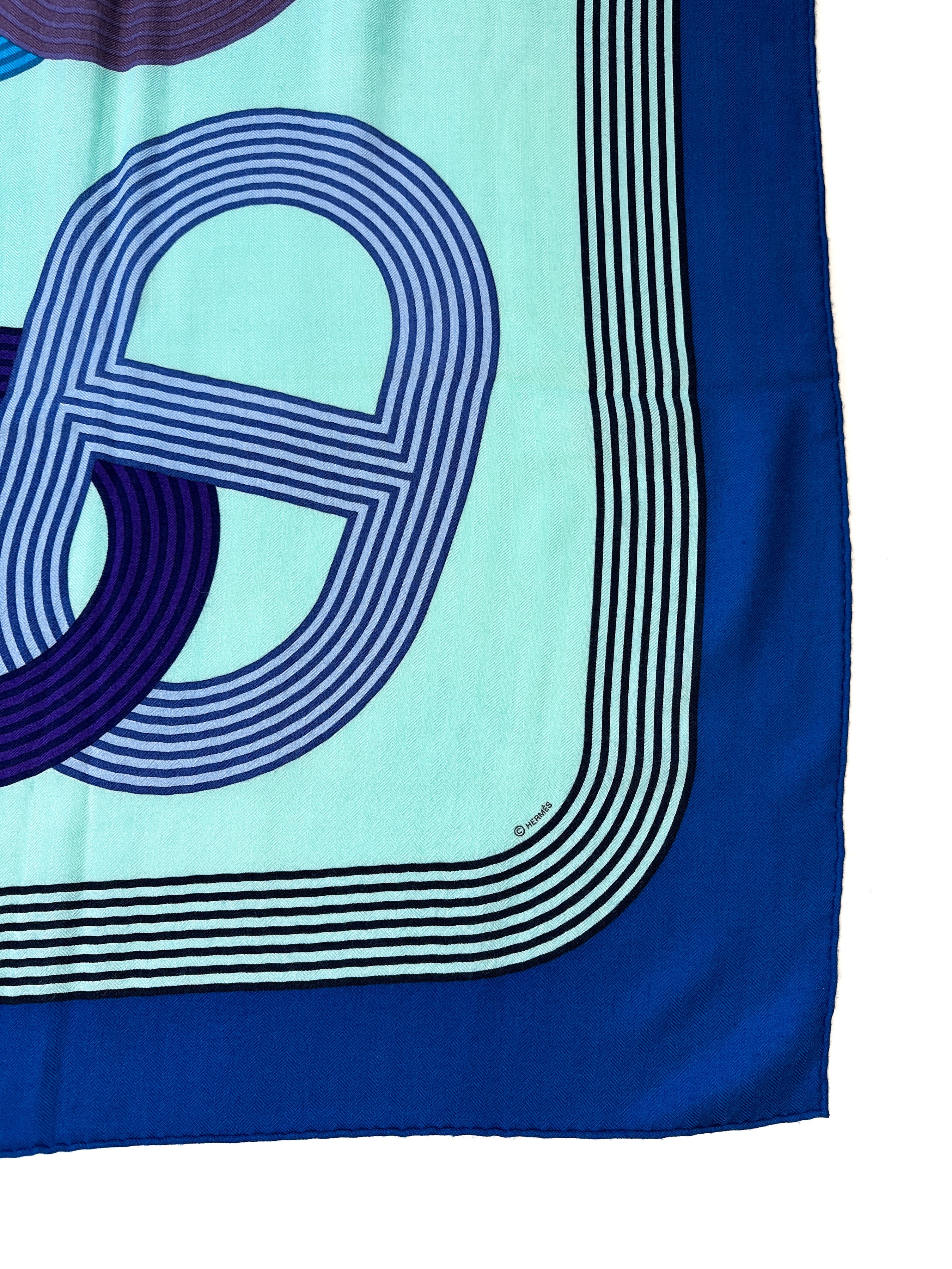 Hermès Circuit 24 Faubourg Cashmere Silk 140