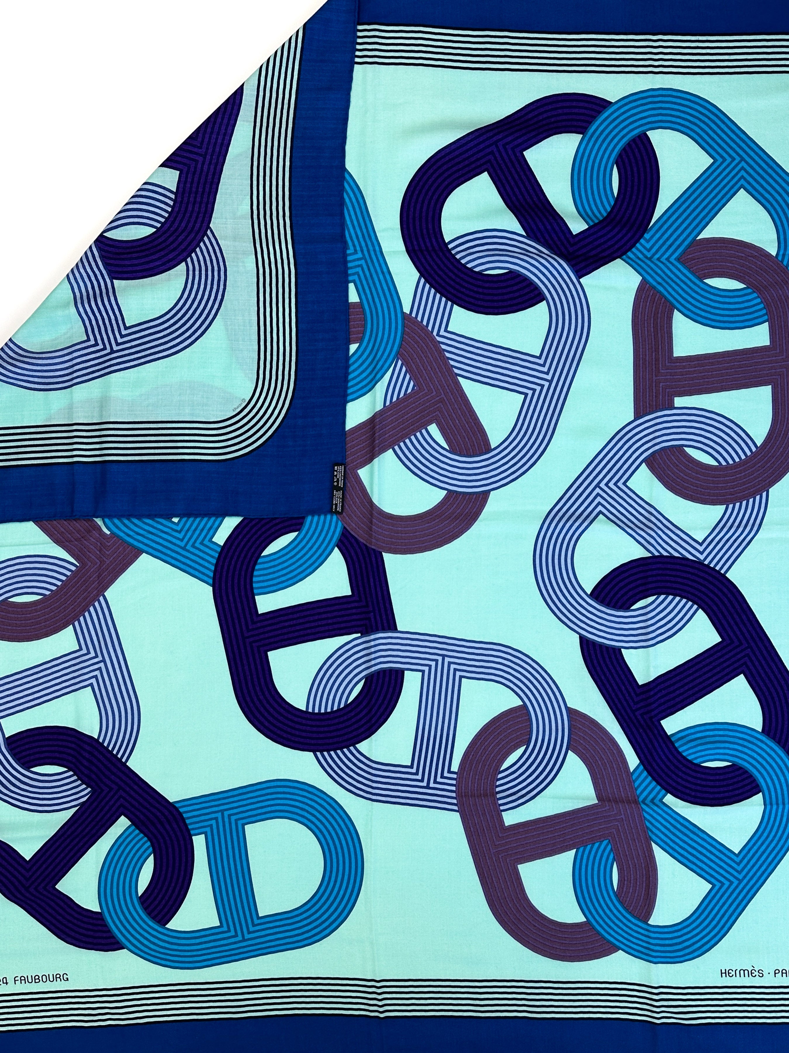 Hermès Circuit 24 Faubourg Cashmere Silk 140