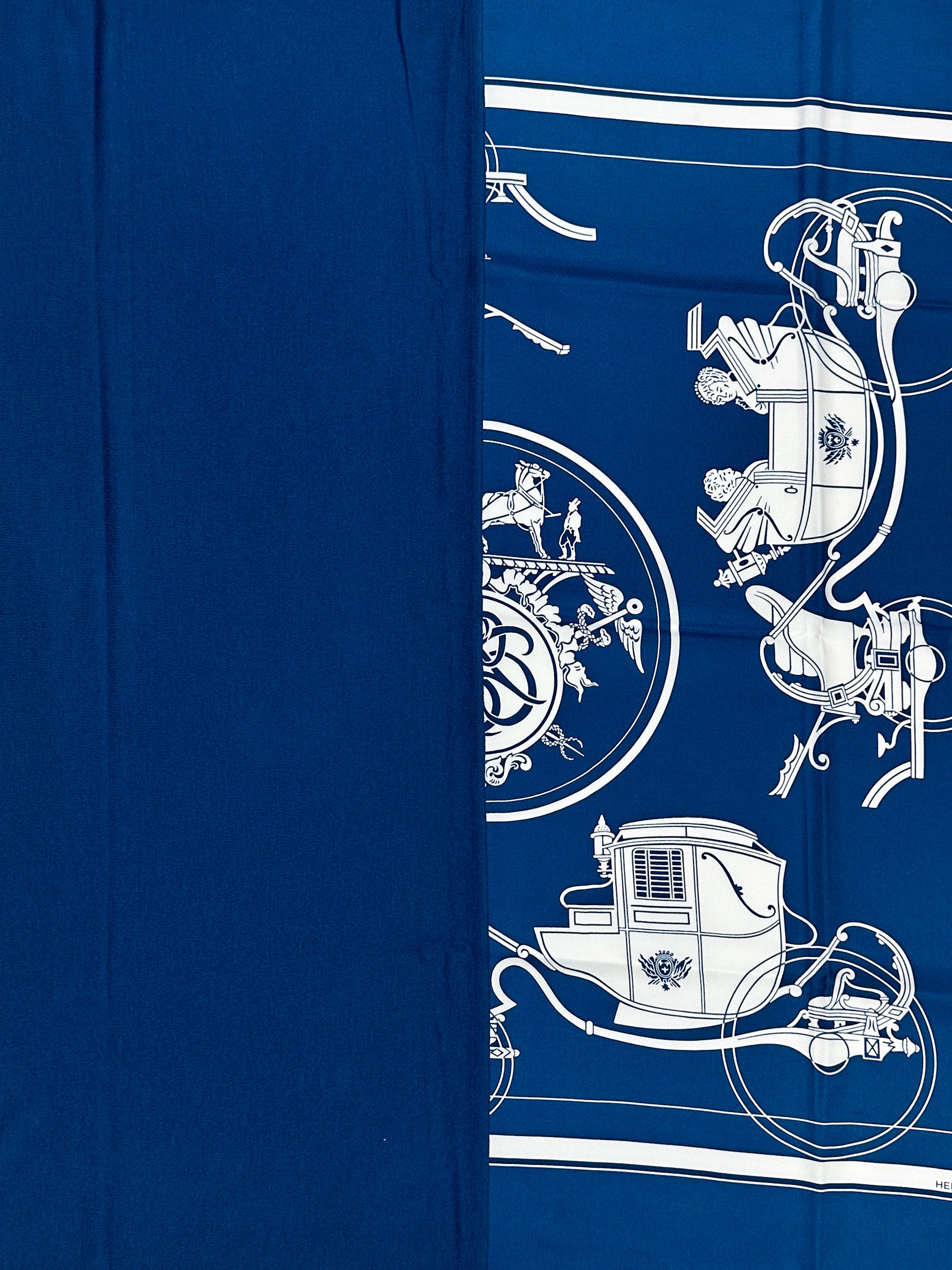 Hermès Hybride Ex-Libris Wool Silk 90