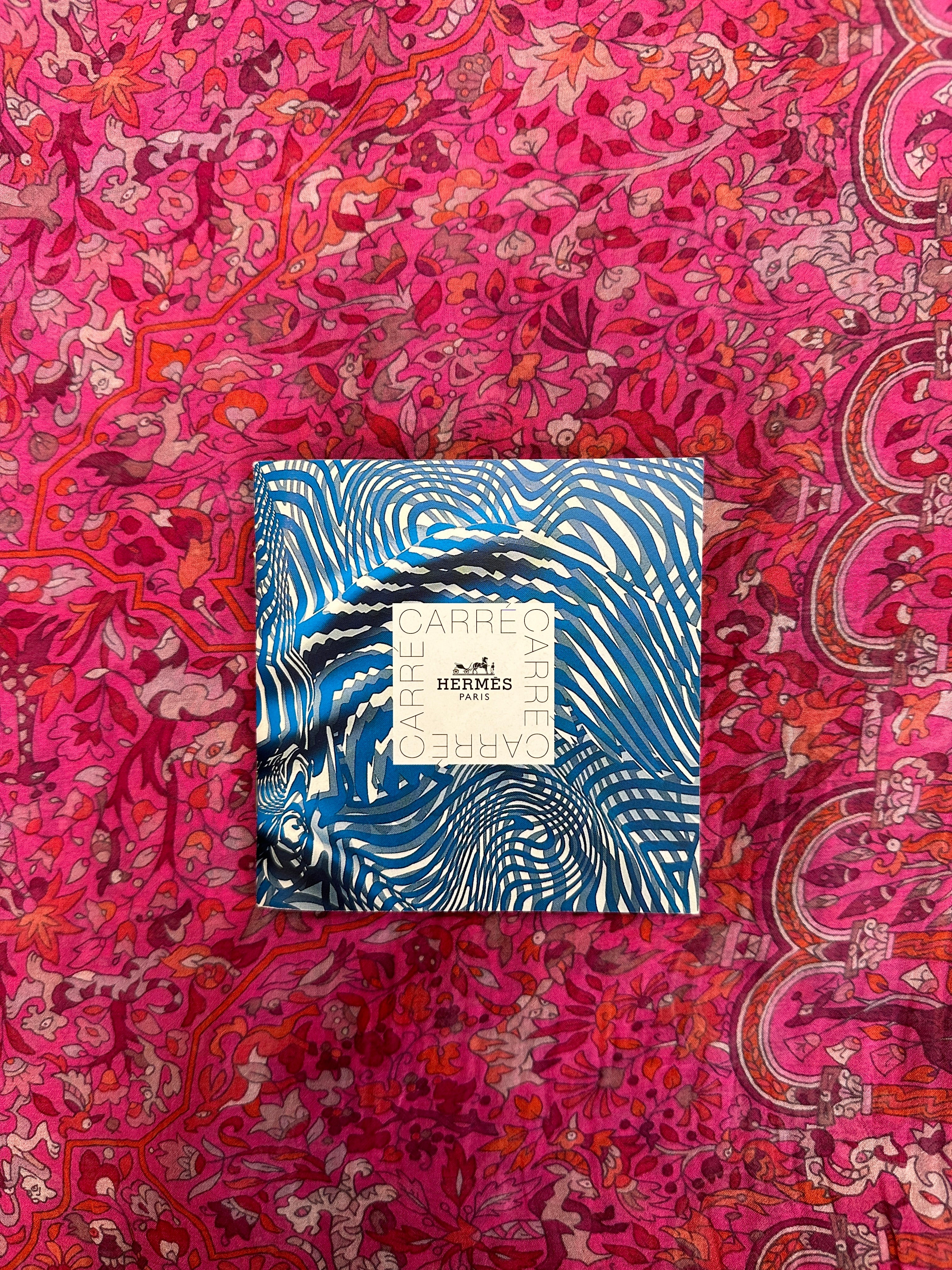 Hermès Les Jardins d'Arménie Mousseline Shawl