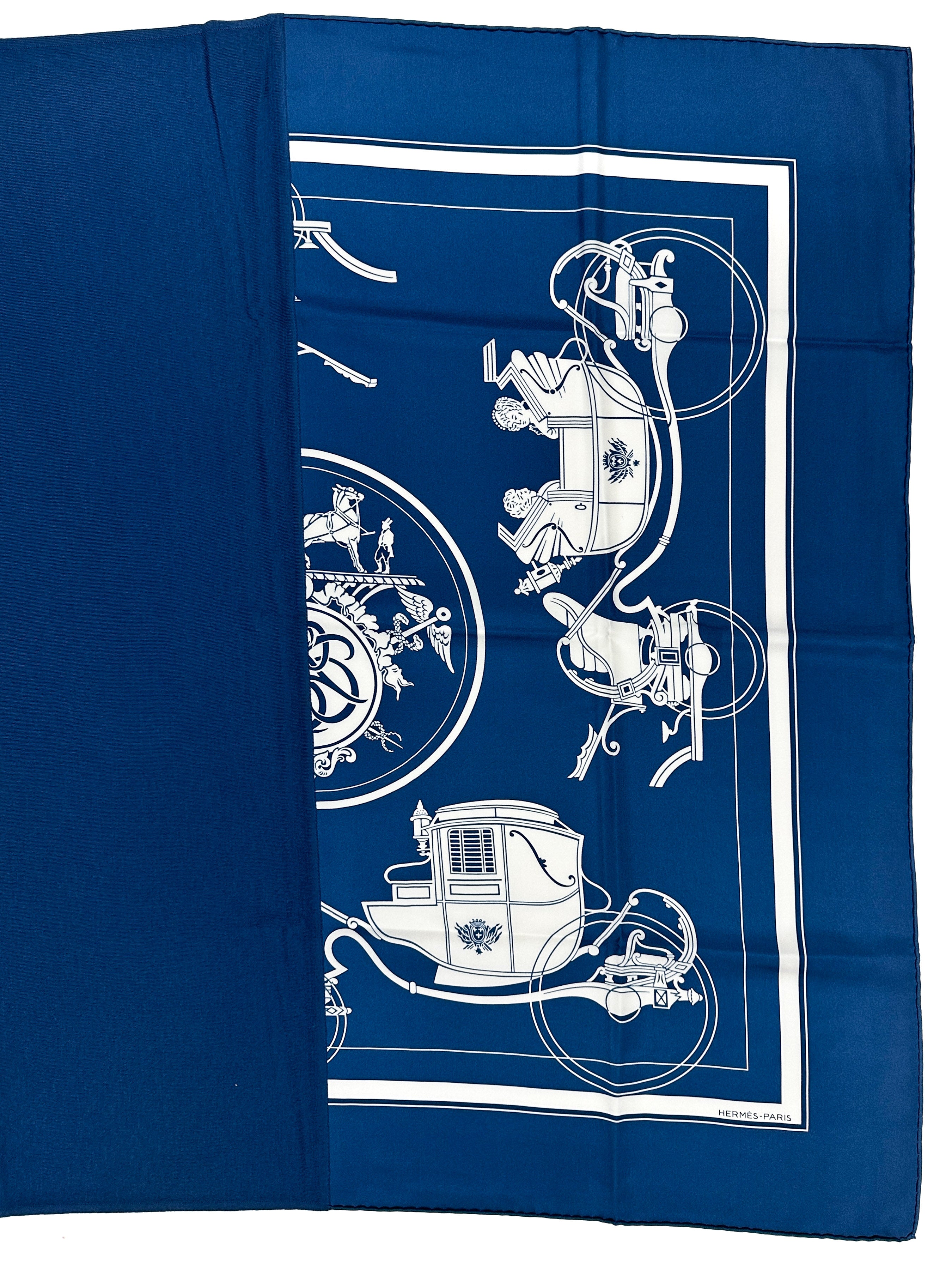 Hermès Hybride Ex-Libris Wool Silk 90