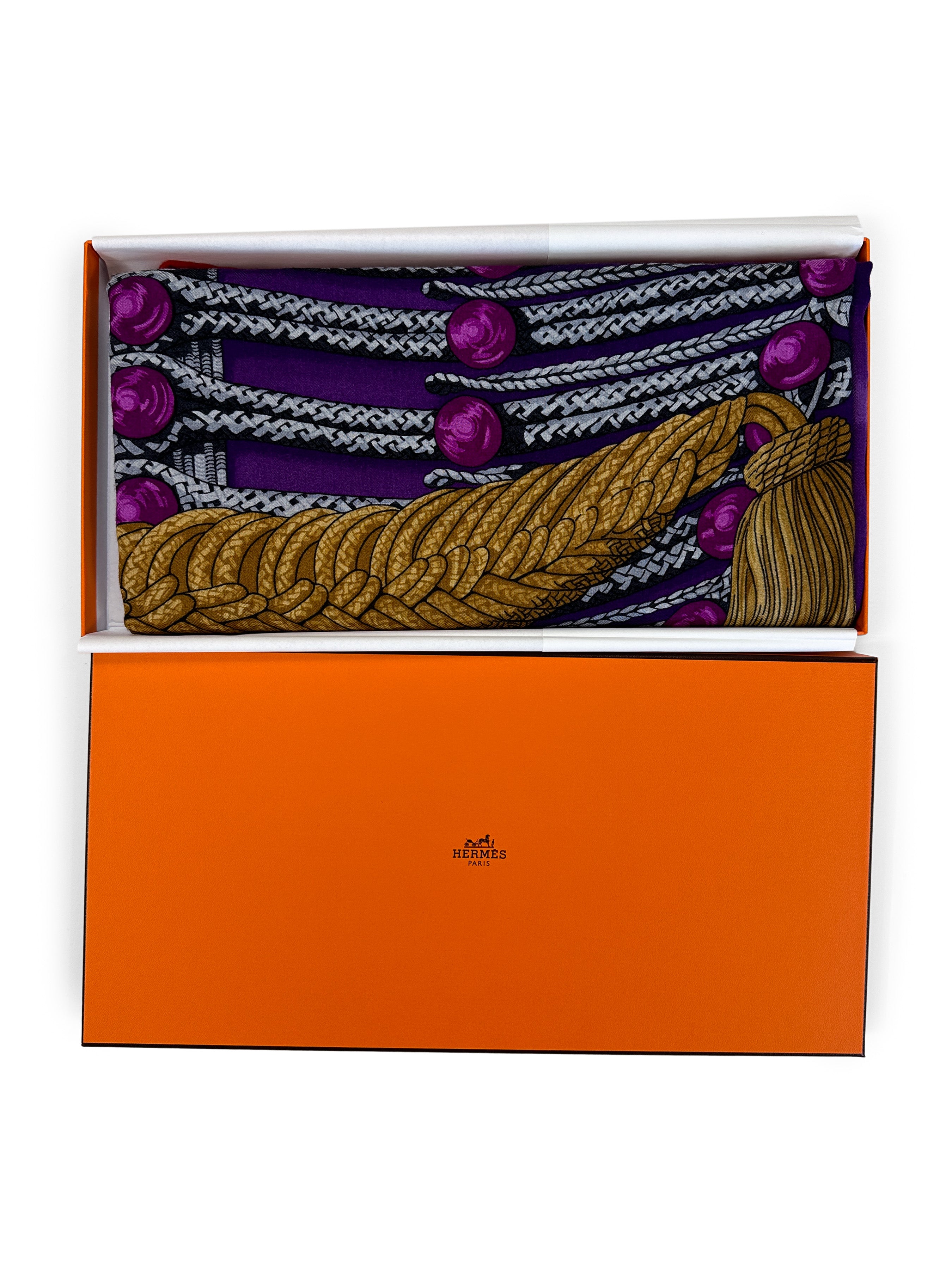 Hermès Brandebourgs Cashmere Silk 140