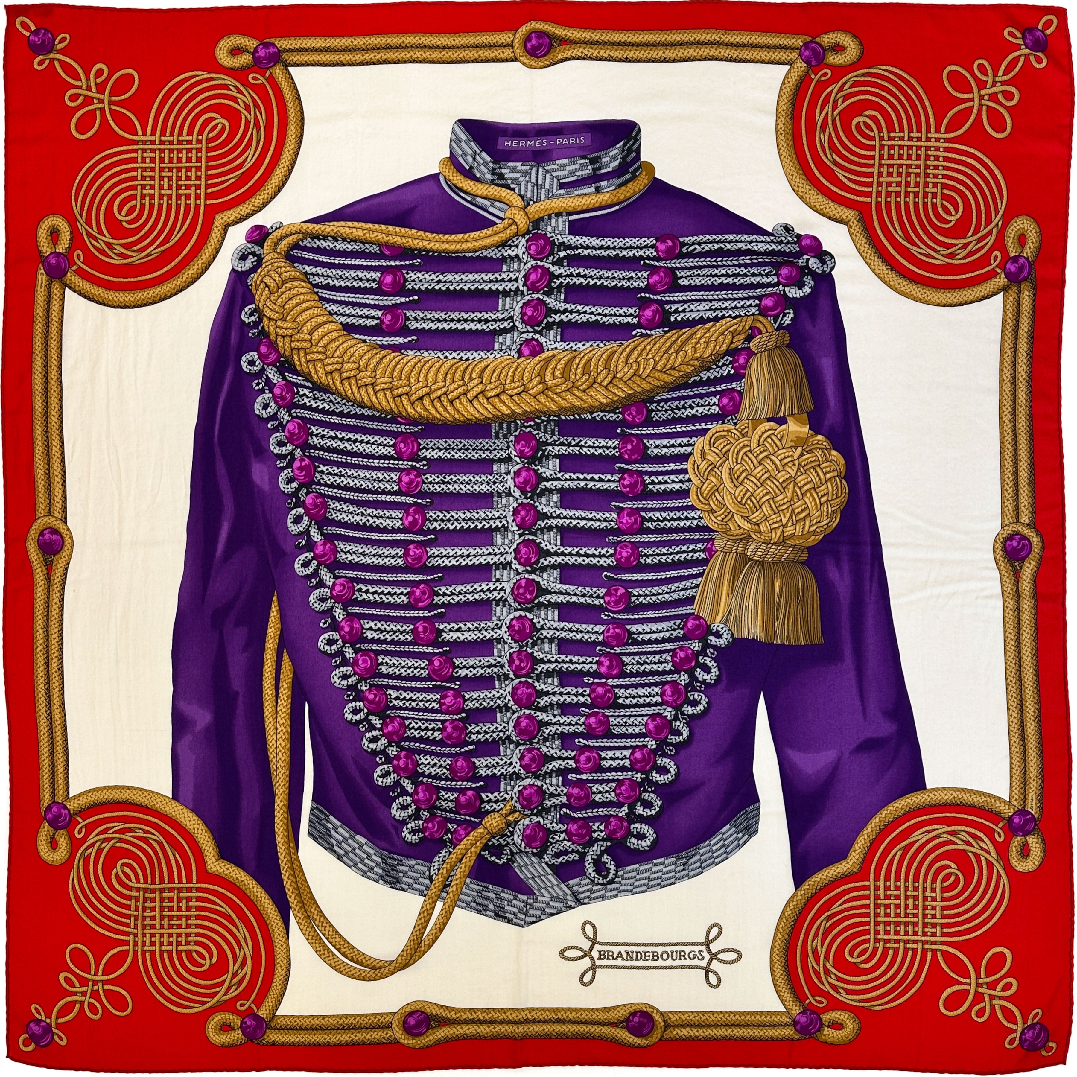 Hermès Brandebourgs Cashmere Silk 140